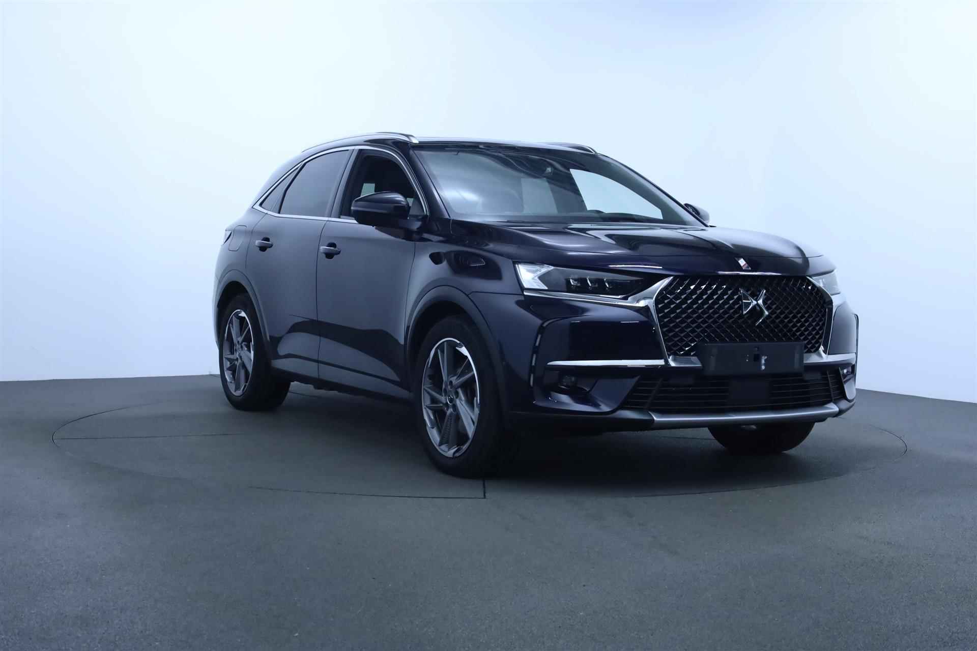 DS 7 Crossback E-Tense 225PK Automaat | Panorama Dak | Leder! | Elek. Stoelen met Geheugen + Massage | Stoelverwarming | Afneembare Trekhaak | Camera | Clima | Elek. Achterklep | Apple/Android - 9/19