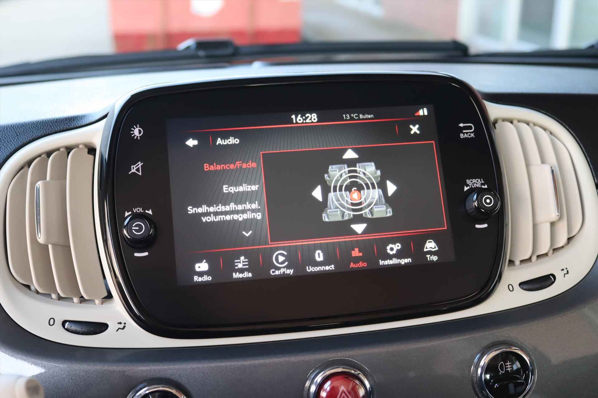 Fiat 500C CABRIO 1.0 HYBRID DOLCEVITA  Pack Style | Navi | Apple Carplay | 16 Inch Lm | Clima | Half Leer | Dab | Cruise | - 19/49