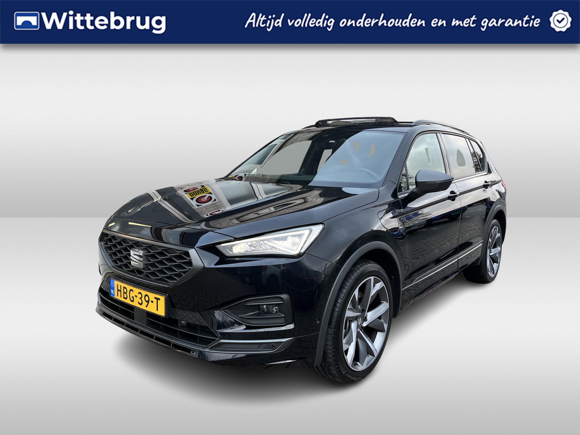 SEAT Tarraco 1.4 TSI e-Hybrid PHEV FR Business / AUTOMAAT/ GARANTIE TM 4-2026/ 9.500 KM/ PANO/ CAMERA/ PARK. SENSOREN/ DODE HOEK/ MATRIX/ MEMORY SEATS/ STOELVERWARM. V&A/ STUURVERWARM./ KEYLESS/ ADAPT. CRUISE/ APP CONNECT/ NAVI/