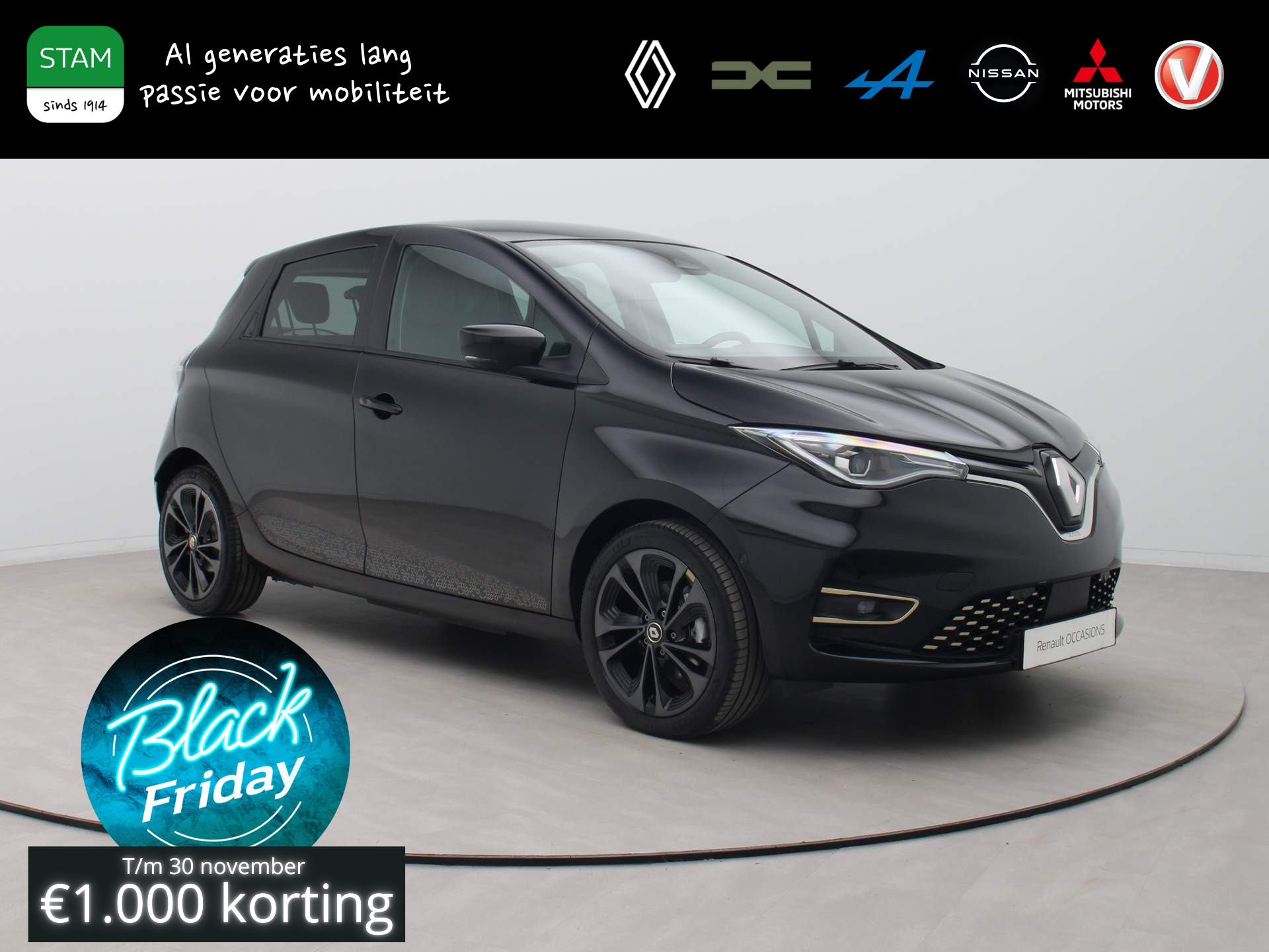 Renault ZOE R135 Iconic 52 kWh KOOPBATTERIJ Camera | Climate | 9,3" Navi | Parksens.