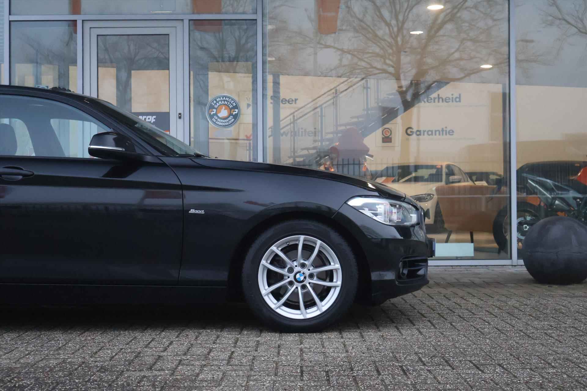 BMW 1-Serie (f20) 118i SportLine 136pk AUT I Navi I Climate I LED I Pano I Cruise - 19/46