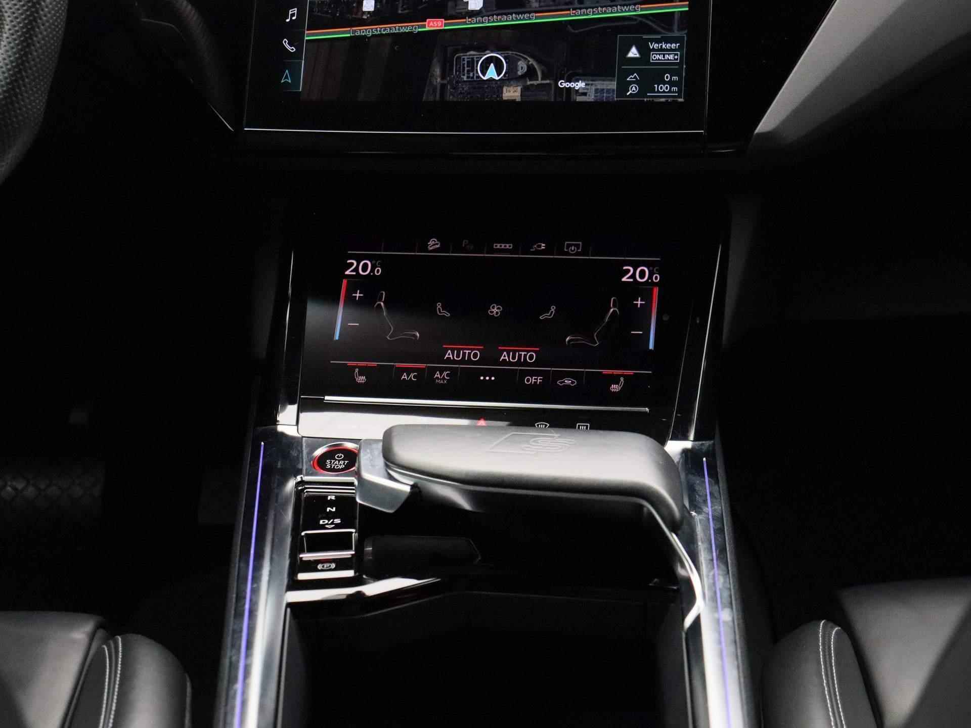 Audi e-tron Sportback S quattro 95 kWh | 500PK | SPORTSTOELEN | LUCHTVERING | ELEKTRISCHE BESTUURDERSSTOEL MET GEHEUGEN | LEDER | STOELERWARMING | ELEKTRISCHE ACHTERKLEP | ACHTERUITRIJCAMERA | ADAPTIVE CRUISE CONTROL | STOELVERWARMING | 22 INCH | - 15/52