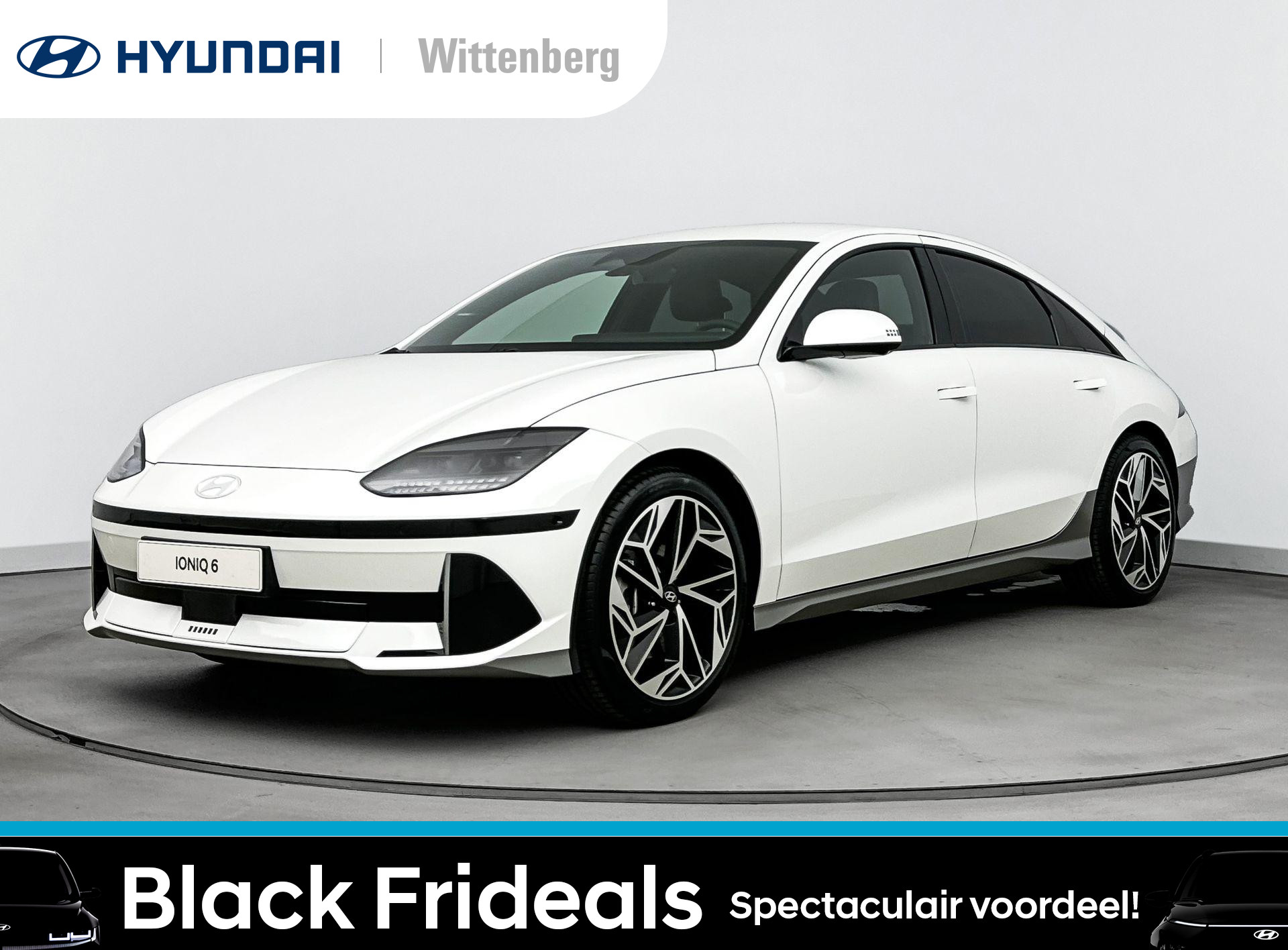 Hyundai IONIQ 6 Lounge 77 kWh | Incl. €9000 Voorraadactie! | Leer | Memory | 360 Camera | Stoel + stuurverwarming | Head-up display | 20" Lm-wielen |