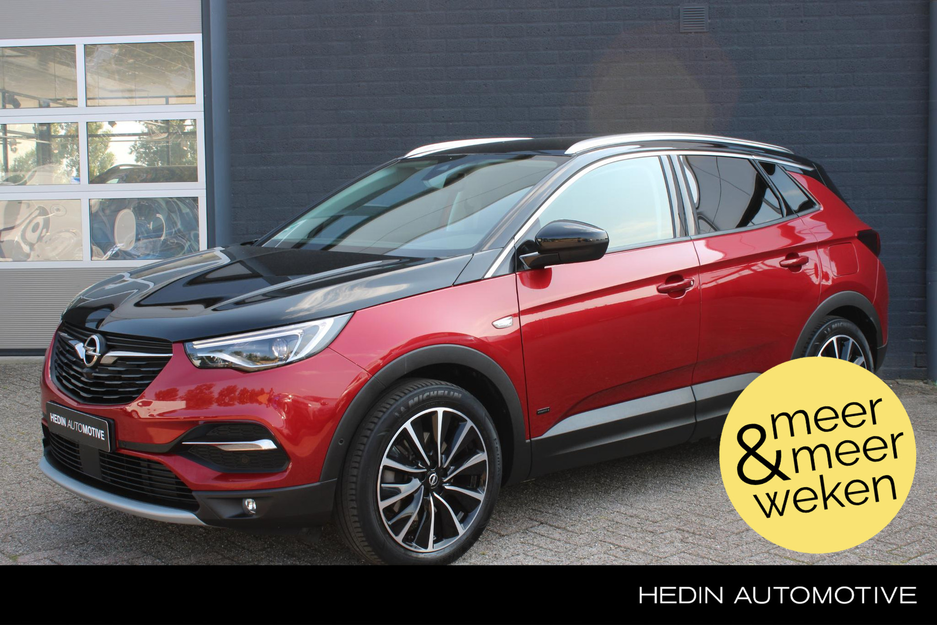 Opel Grandland X 1.6 Turbo Hybrid4 Ultimate Automaat/Navi/Camera/Clima/Adaptieve Cruise control/Radio-DAB-USB/Bluetooth/Lederen bekleding/Stoel verwarming+koeling/LM-velgen/Parkeersensoren