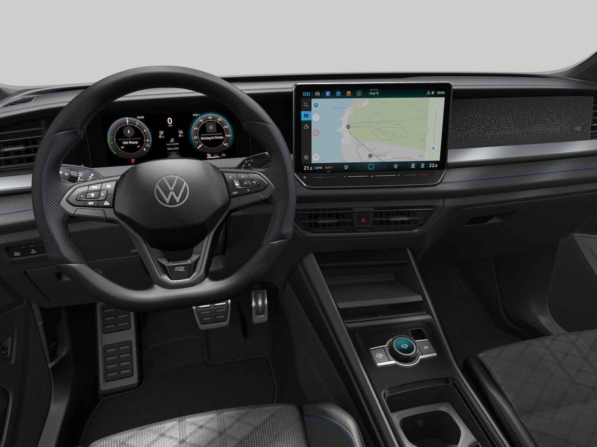 Volkswagen Tayron R-Line-Edition 1.5 eHybrid 272 pk 6 versn. DSG · Assistance pakket plus · Black edition pakket · Design pakket · Interieur style pakket · Multimedia pakket plus · Trekhaak incl. aanhangermanoeuvreerhulp (trailer assist) - 4/6