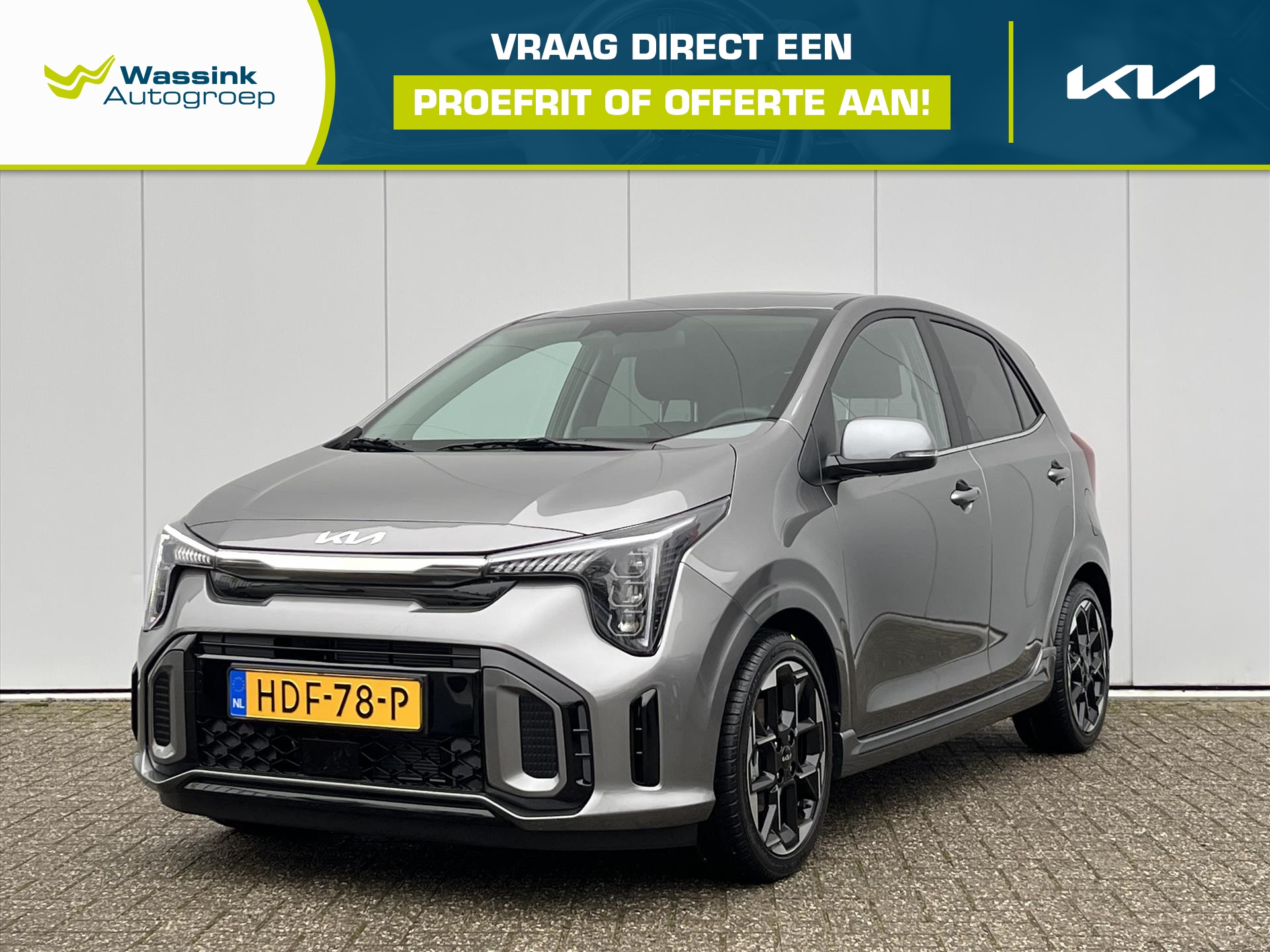 KIA Picanto 1.0 DPi 63pk 4-zits GT-Line | Stoel- Stuur Verwarming | Camera & Sensoren Achter | Car Play | Keyless | Schuif- Kanteldak |