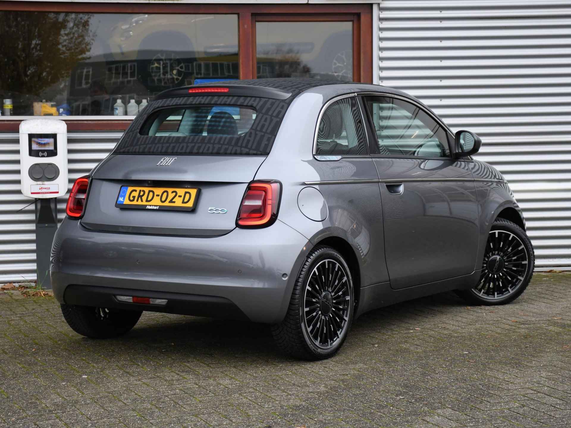 Fiat 500e Cabrio La Prima 42kWh 118pk Automaat LEDER | ADAP. CRUISE | LED | STOELVERWARMING | NAVI | PDC + CAMERA | DAB - 4/34