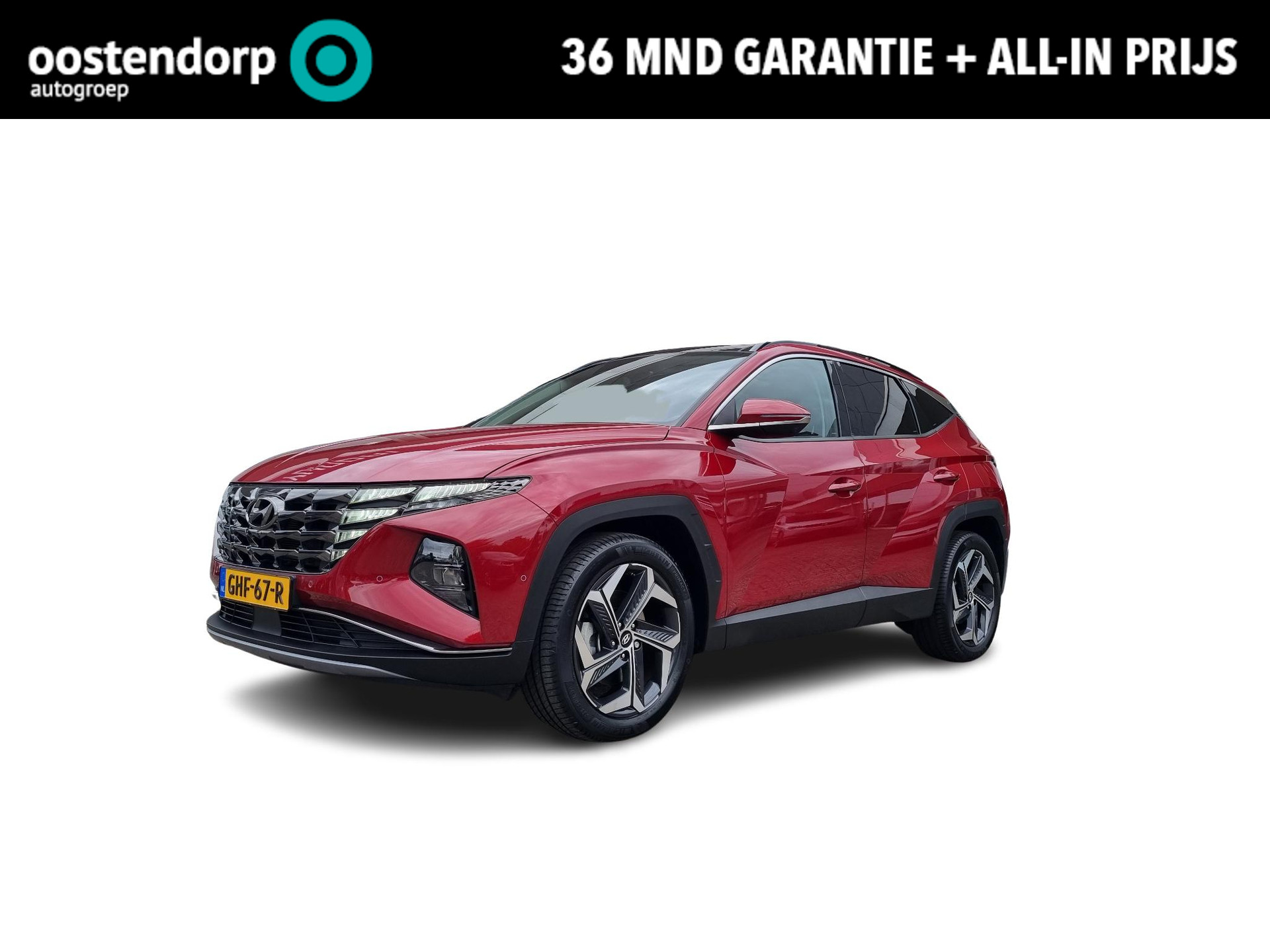 Hyundai Tucson 1.6 T-GDI HEV Premium Sky | Rijklaarprijs! | Panorama dak | Leder | Navigatie | Cruise Control Adaptief | Climate Control | Parkeersensoren | 360 Camera | Inclusief 36 Mnd Garantie |