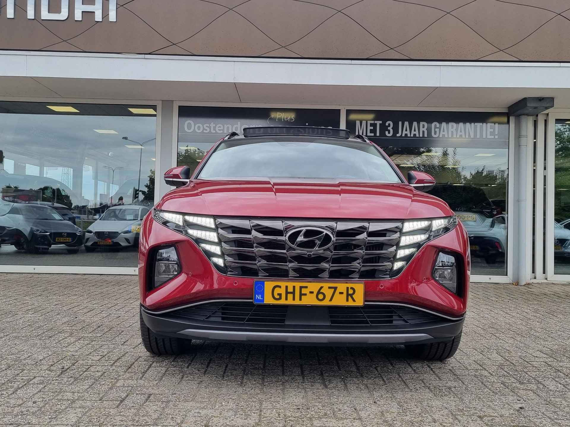 Hyundai Tucson 1.6 T-GDI HEV Premium Sky | Rijklaarprijs! | Panorama dak | Leder | Navigatie | Cruise Control Adaptief | Climate Control | Parkeersensoren | 360 Camera | Inclusief 36 Mnd Garantie | - 3/33