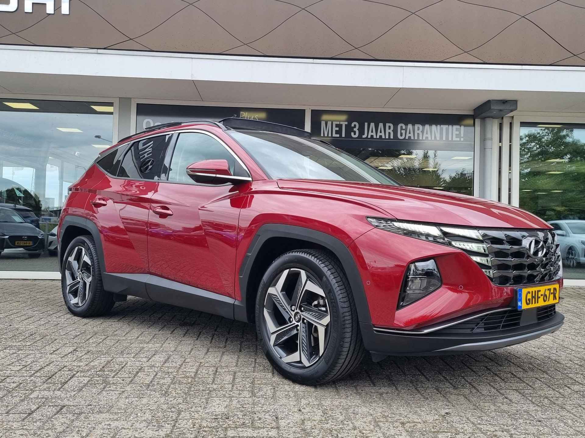 Hyundai Tucson 1.6 T-GDI HEV Premium Sky | Rijklaarprijs! | Panorama dak | Leder | Navigatie | Cruise Control Adaptief | Climate Control | Parkeersensoren | 360 Camera | Inclusief 36 Mnd Garantie | - 4/33