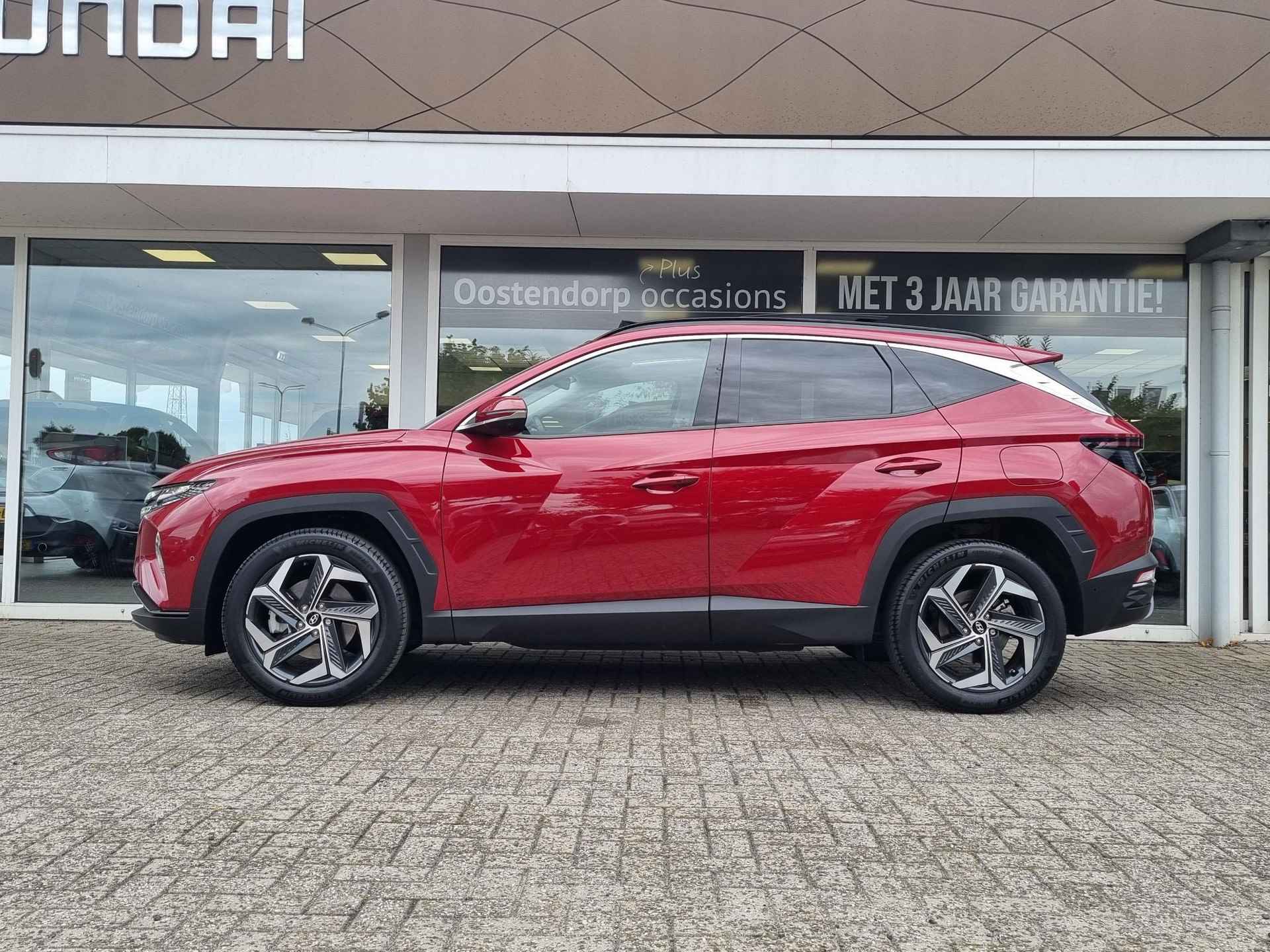 Hyundai Tucson 1.6 T-GDI HEV Premium Sky | Rijklaarprijs! | Panorama dak | Leder | Navigatie | Cruise Control Adaptief | Climate Control | Parkeersensoren | 360 Camera | Inclusief 36 Mnd Garantie | - 9/33