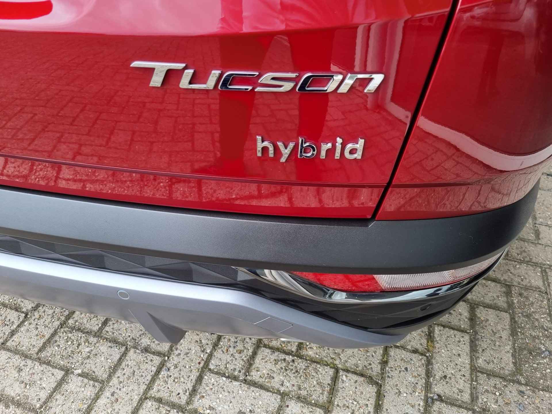 Hyundai Tucson 1.6 T-GDI HEV Premium Sky | Rijklaarprijs! | Panorama dak | Leder | Navigatie | Cruise Control Adaptief | Climate Control | Parkeersensoren | 360 Camera | Inclusief 36 Mnd Garantie | - 30/33