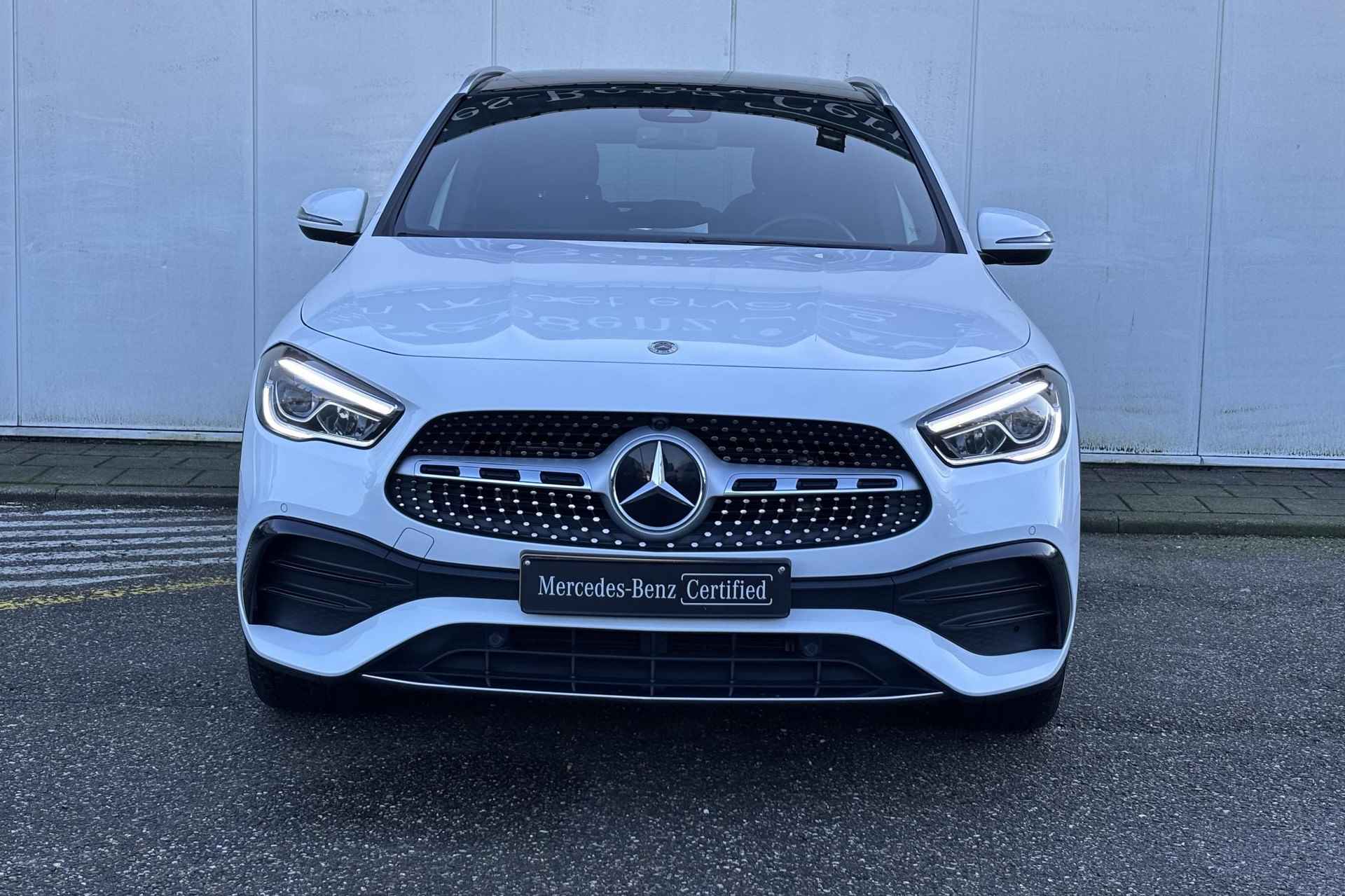 Mercedes-Benz GLA GLA 200 Automaat AMG Line | Standkachel | Panoramadak | LED | Parkeerpakket met camera | Stoelverwarming | Spiegelpakket | 19'' Lichtmetalen Wielen | Zitcomfortpakket - 7/14