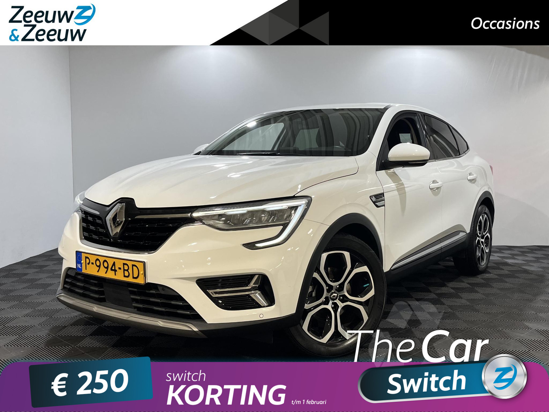 Renault Arkana 1.6 - 145PK E-Tech Hybrid Intens Automaat | 9,3" Navi | Stoelverwarming | Adaptive Cruise Control | Camera | Climate Control | Lichtmetalen Velgen | Parkeersensoren |