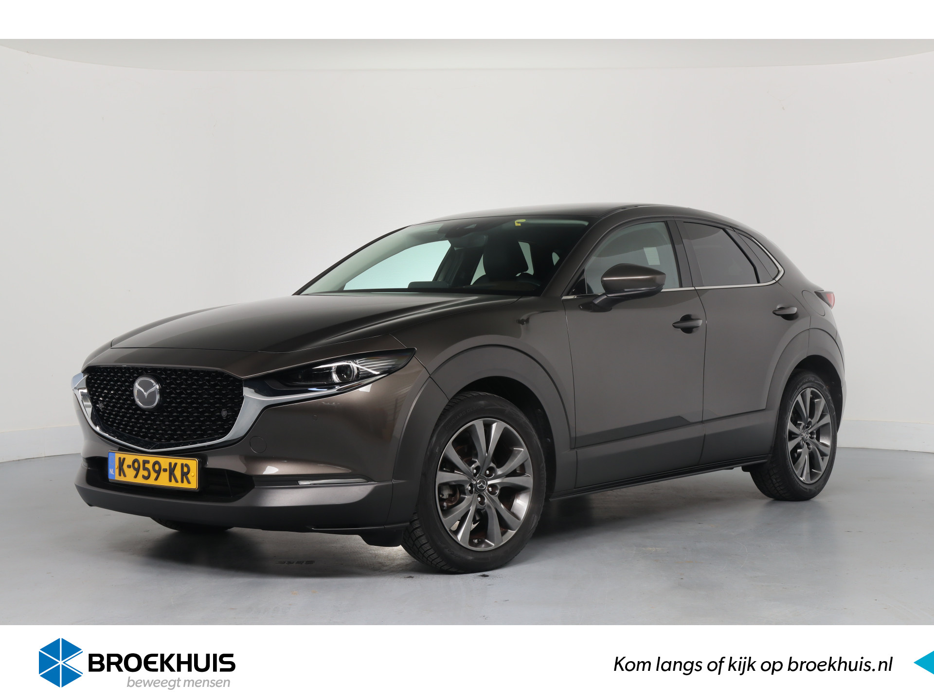 Mazda CX-30 2.0 e-SkyActiv-X M Hybrid Luxury | Leder | Trekhaak | Camera | Stoel-/stuurverwarming | Elektr achterklep | Elektr stoel | 18 in