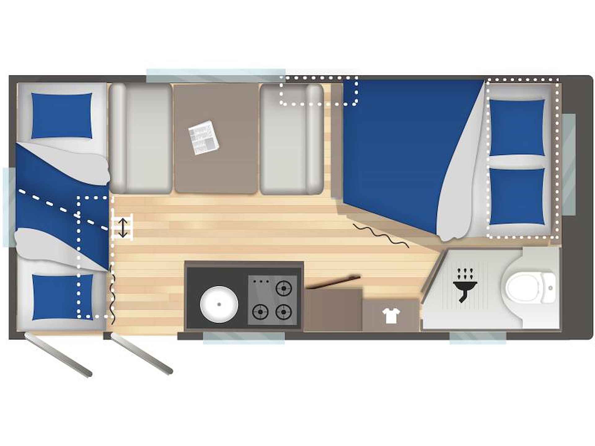 Caravelair Sport-Line 476 -KORTING- 2024 Stapelbed - 4/22