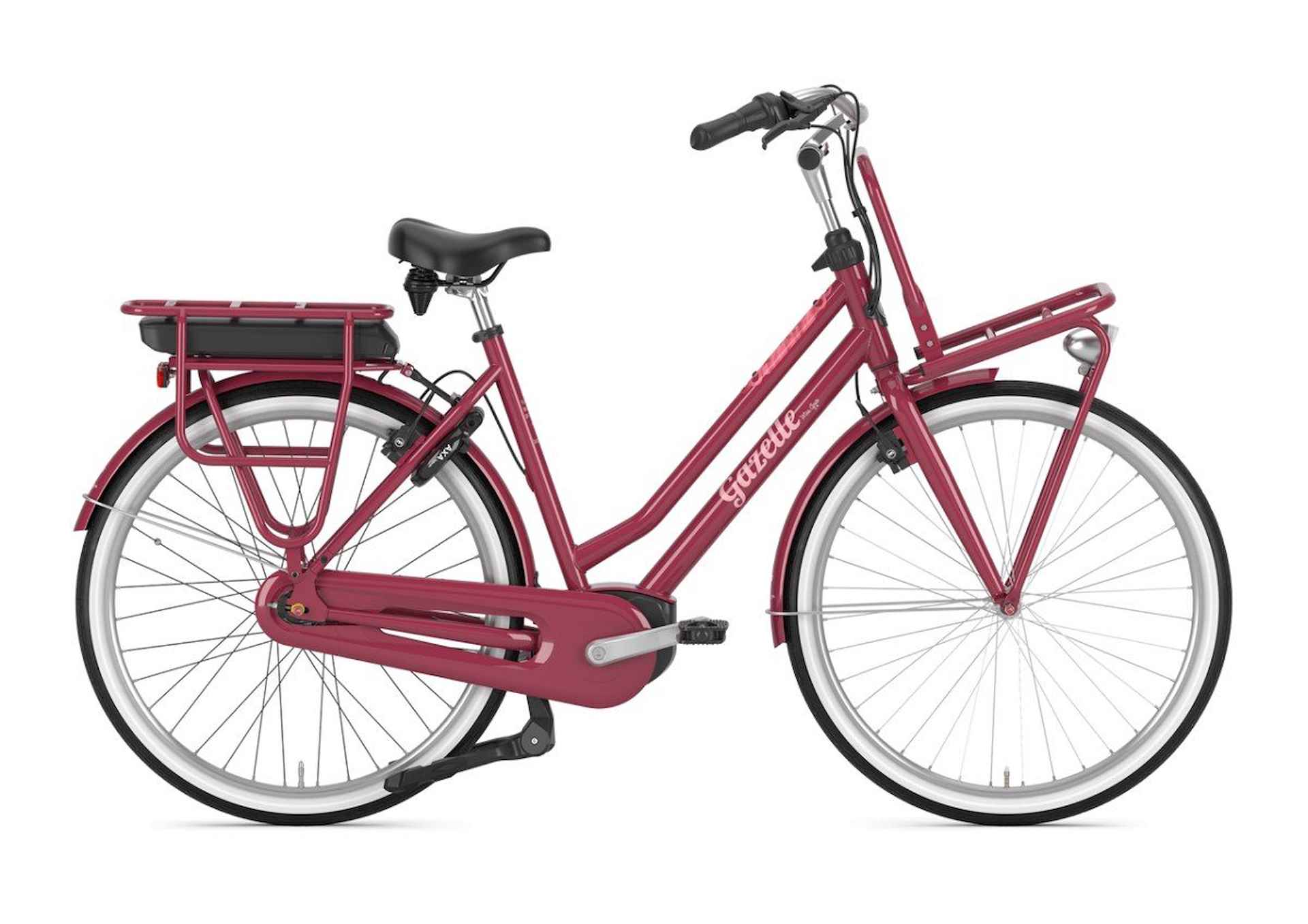 GAZELLE Miss Grace C7 HMB 400Wh Lage instap Coral Red Glans 49cm 2024 - 1/1