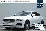 Volvo S90 T8 Recharge AUT8 455PK AWD Ultimate Bright, Nappa leder met stoelventilatie en massagefunctie, Visual Park Assist incl. 360° parkeercamera, Volvo Guard Alarm, Extra getint glas achter, Gelamineerde zijruiten, Bowers & Wilkins High-end geluidssysteem, Luchtvering, 20" lichtmetalen velgen