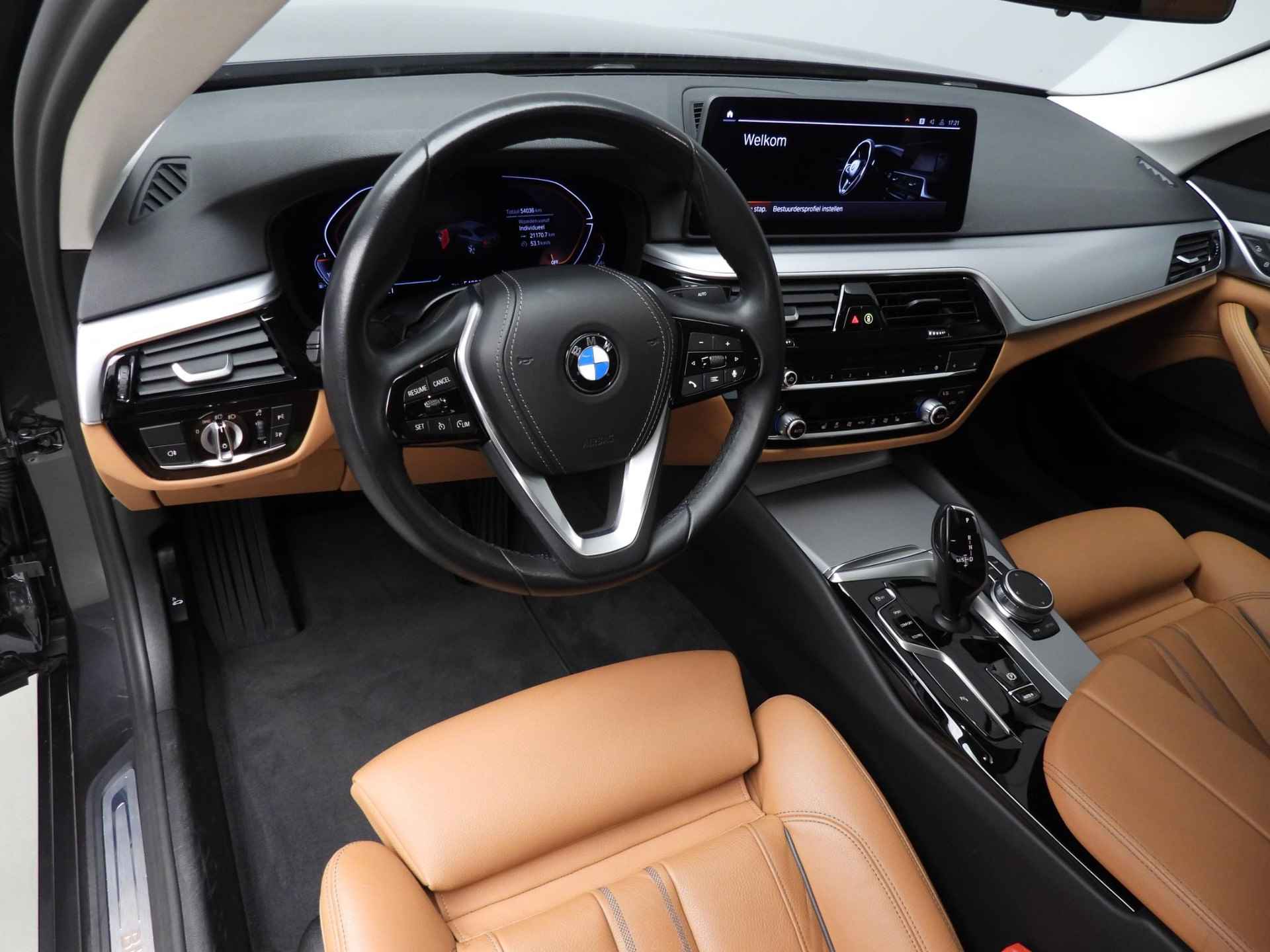 BMW 5-Serie Sedan 520i | Laserlicht | Leder | Navigatie | Comfortzetels | Stoelverwarming | Elektr. zetels | DAB | Alu 17 inch - 7/46