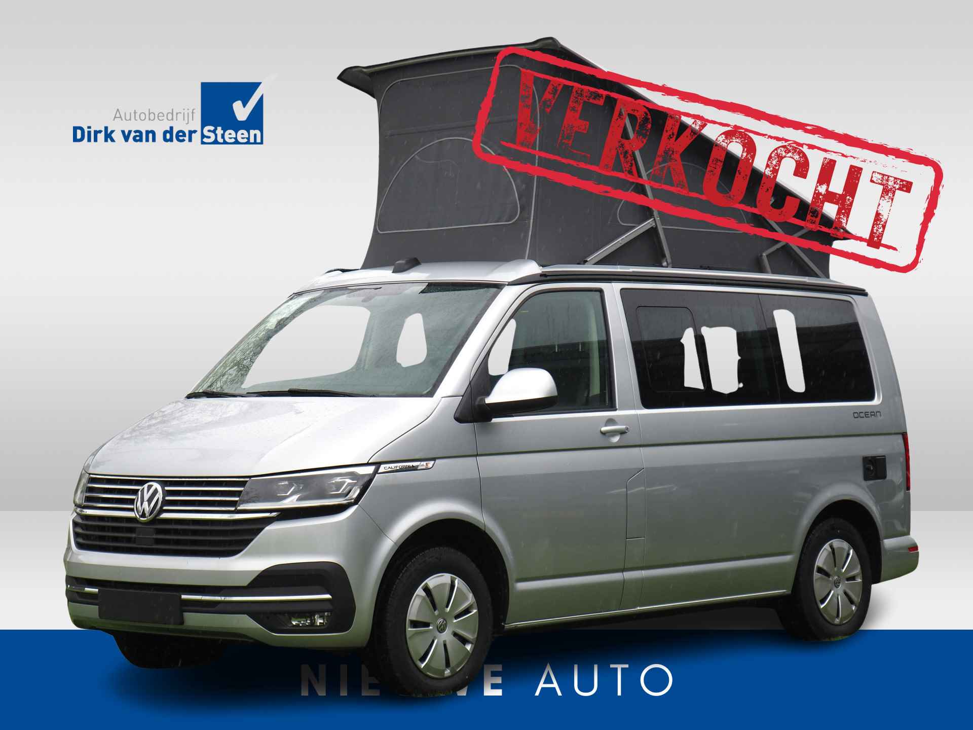 Volkswagen T6.1 California Ocean 2.0 TDI DSG | Noodremassistent | Adaptieve Cruise Control | Apple CarPlay/ Android Auto | Stoelverwarming | Achteruitrijcamera | Bluetooth | Climate Control - 1/16