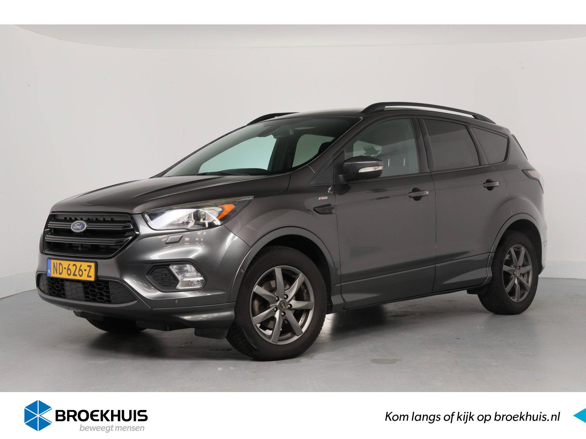 Ford Kuga 1.5 EcoBoost ST Line | Xenon | Camera | Navi | Winter Pack | CLima | Leder/Alcantara | Keyless | Parkeersensoren V+A | Lichtmeta