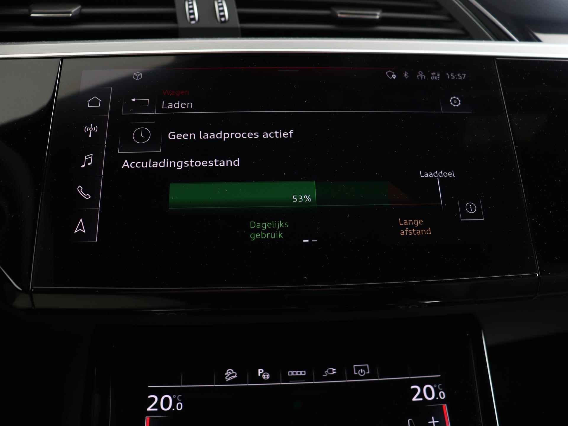 Audi Q8 e-tron 55 quattro S Edition 115 kWh 408 PK | S-Line | Panoramadak | Keyless | Matrix-LED | B&O | Apple CarPlay | - 45/65