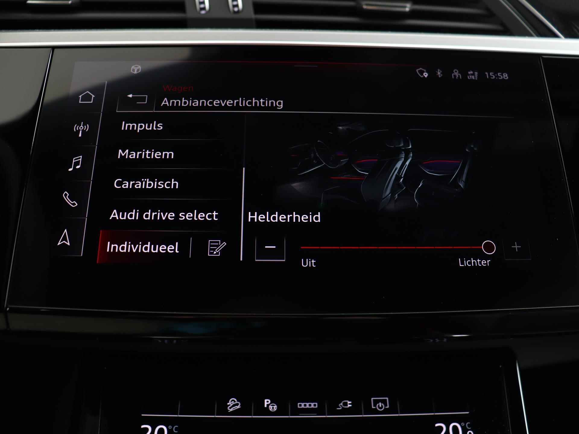 Audi Q8 e-tron 55 quattro S Edition 115 kWh 408 PK | S-Line | Panoramadak | Keyless | Matrix-LED | B&O | Apple CarPlay | - 52/65