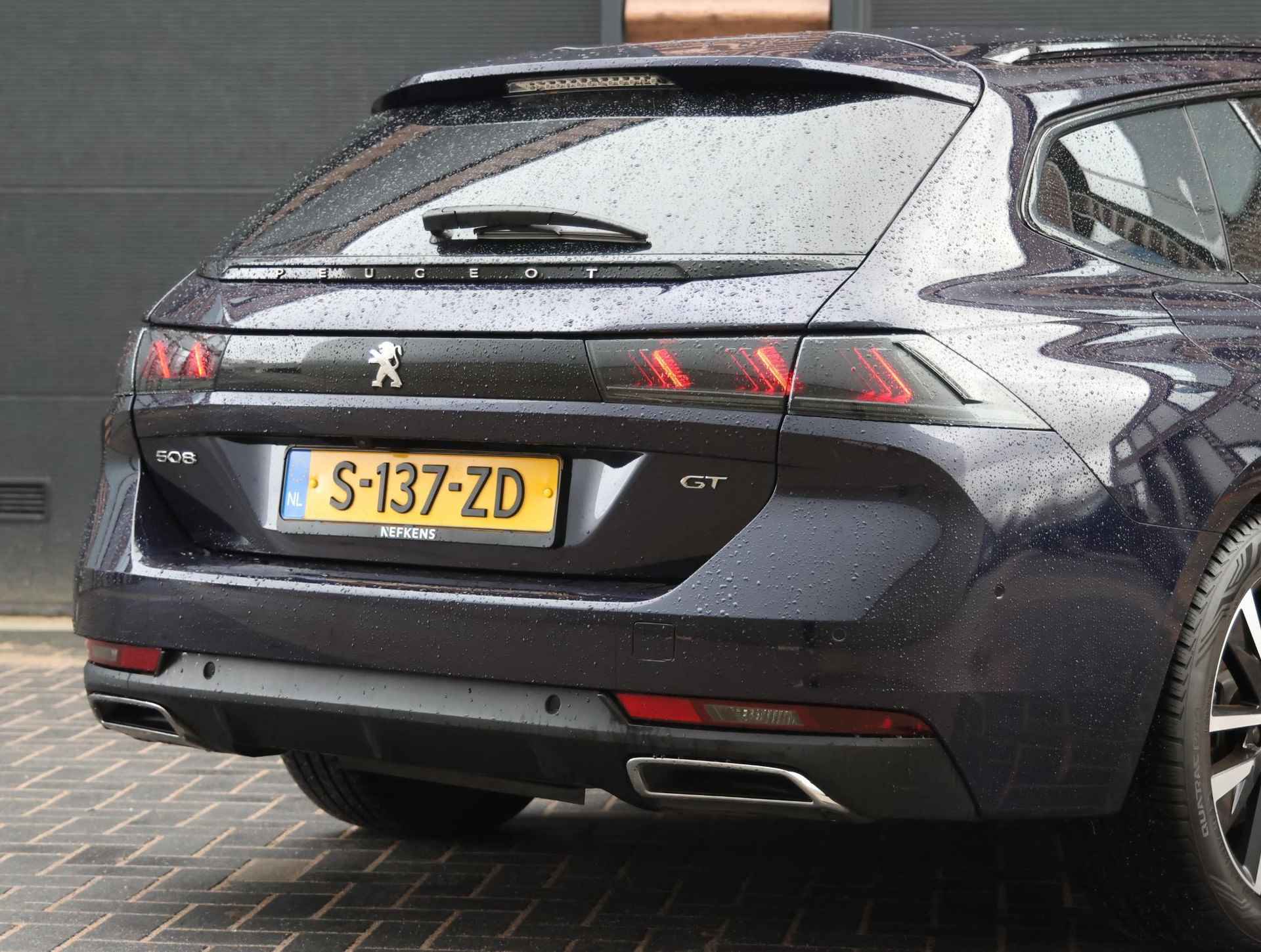 Peugeot 508 SW GT 130 pk Automaat ( Navigatie | Panoramadak | Elektrische Klep | Dodehoekdetectie |  Keyless Entry/Start | Adaptive CruiseControl | Apple Carplay/Android Auto ) - 41/45