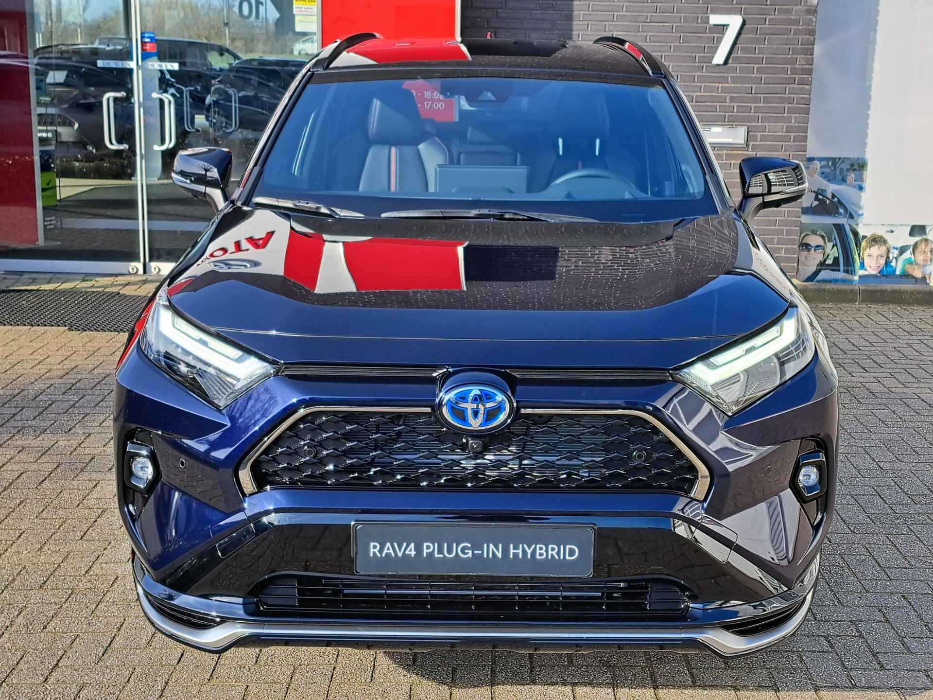 Toyota RAV4 2.5 PLUG-IN AWD BI-TONE PLUS JBL LEDER 360GR-CAM BLISS HEAD-UP STOELKOELING 19"LMV MEMORY-SEAT NL-AUTO NIEUW! - 3/30