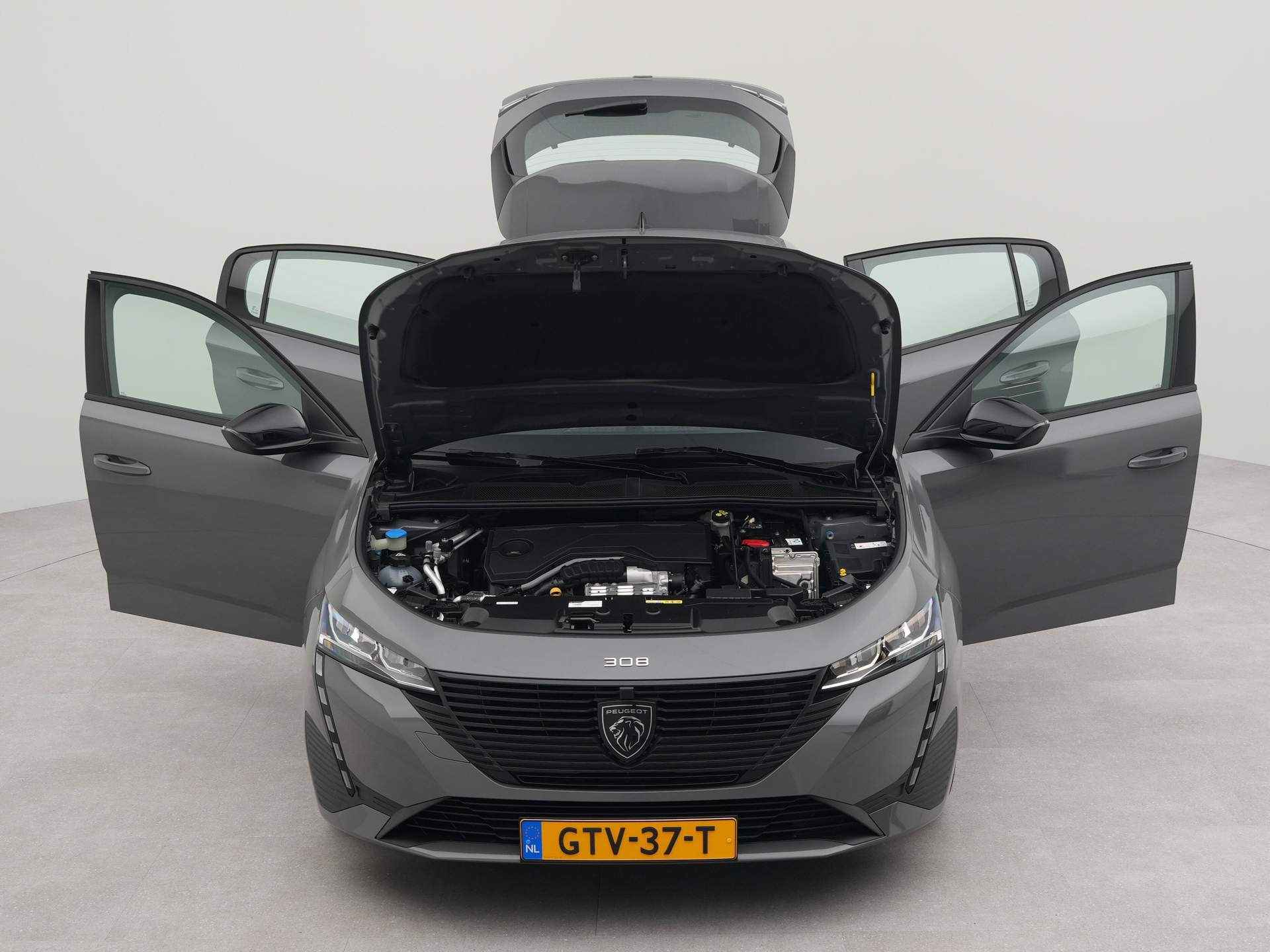 Peugeot 308 1.2 Hybrid 136 e-DCS6 Active Pack Business 100kW | Navigatie by App | Afneembare trekhaak | Parkeersensoren achter | Airco | Rondomzicht camera | LM velgen 16" | - 17/40