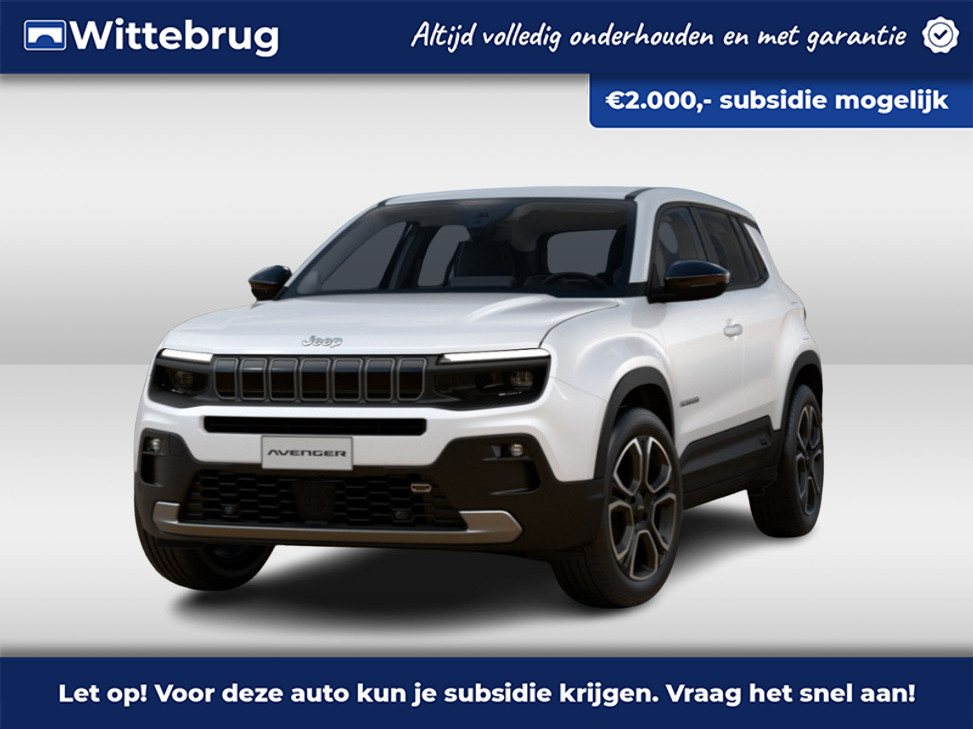 Jeep Avenger 54KW SUMMIT PROFITEER NU VAN EUR 2.000,- SEPP SUBSIDIE