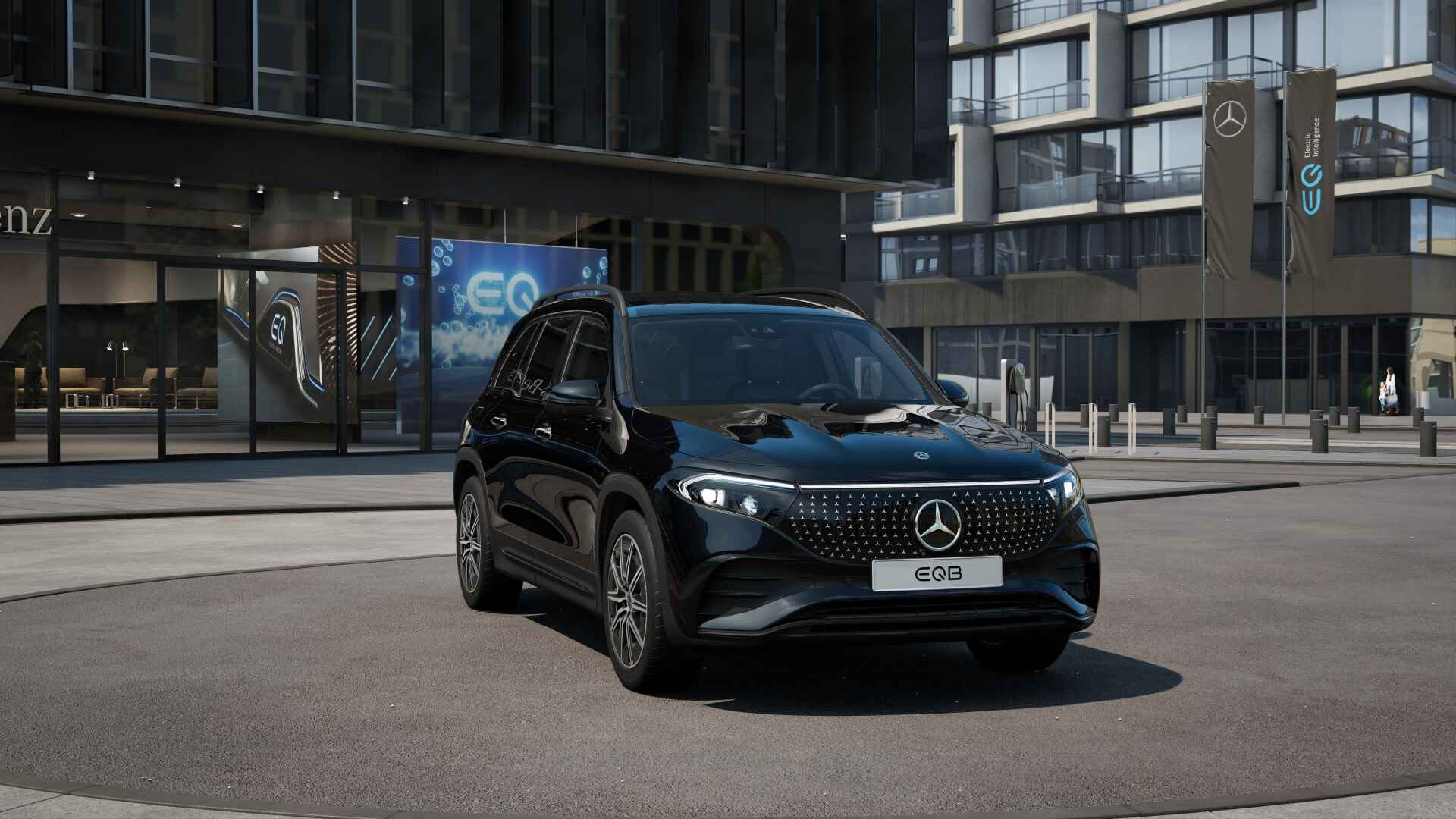 Mercedes-Benz EQB 250+ AMG Line 7p. LIMITED 71 kWh | Nightpakket | Rijassistentiepakket | Premium pakket | DISTRONIC PLUS | 	KEYLESS-GO comfort pakket | GUARD 360° Voertuigbescherming Plus | Parkeerpakket met 360°-camera | EASY PACK achterklep | - 17/22