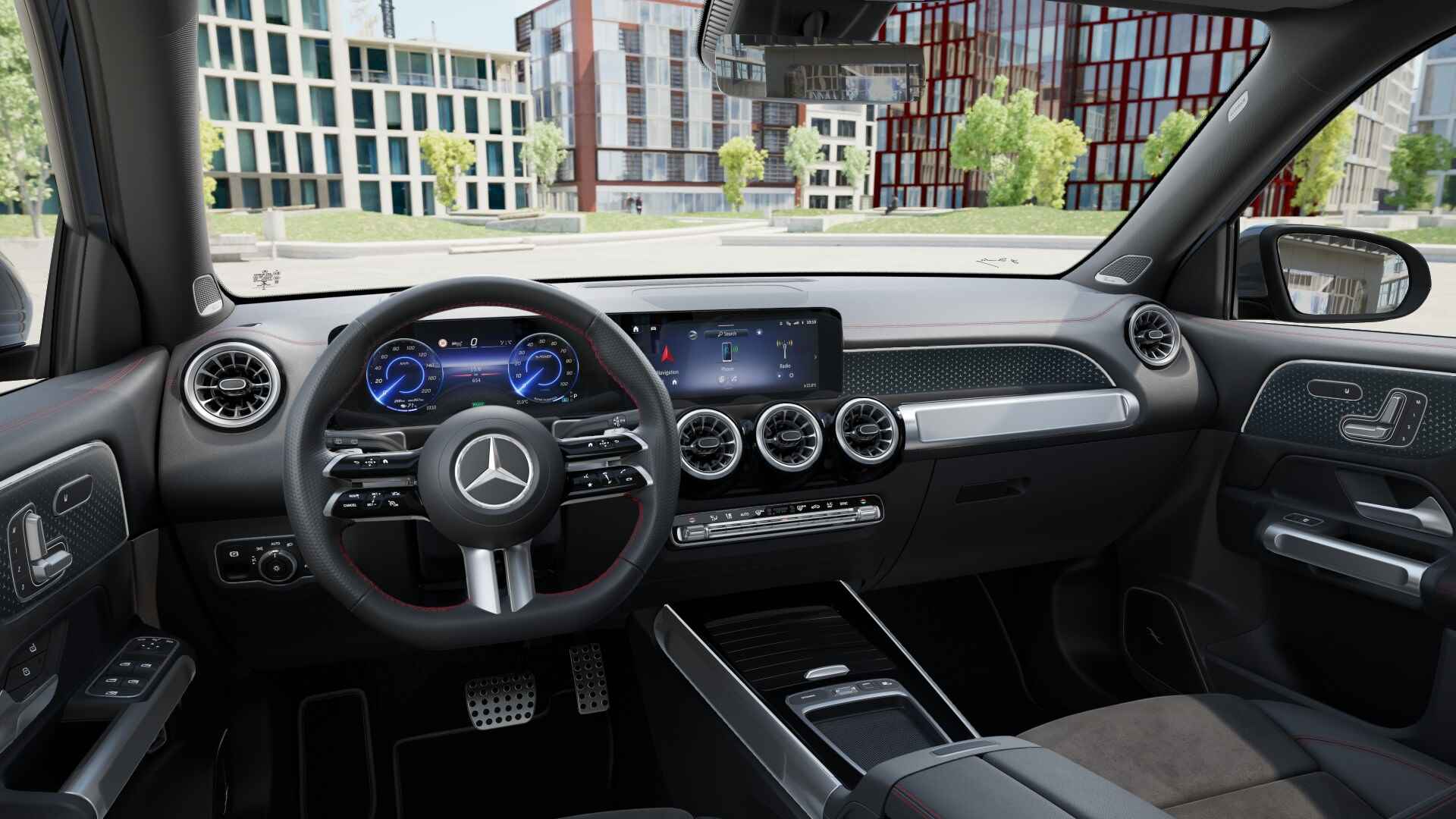 Mercedes-Benz EQB 250+ AMG Line 7p. LIMITED 71 kWh | Nightpakket | Rijassistentiepakket | Premium pakket | DISTRONIC PLUS | 	KEYLESS-GO comfort pakket | GUARD 360° Voertuigbescherming Plus | Parkeerpakket met 360°-camera | EASY PACK achterklep | - 19/22