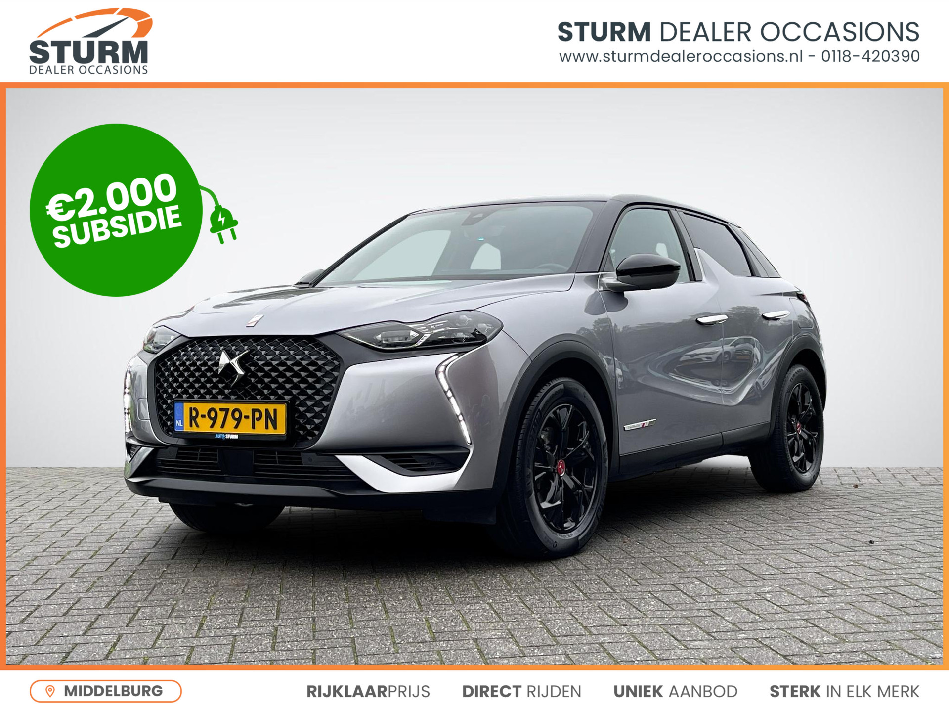 DS 3 Crossback E-Tense Performance Line+ 50 kWh *SUBSIDIE MOGELIJK!* | Navigatie | Camera | Apple Carplay/Android Auto | LED Koplampen | Alcantara Interieur | Rijklaarprijs!