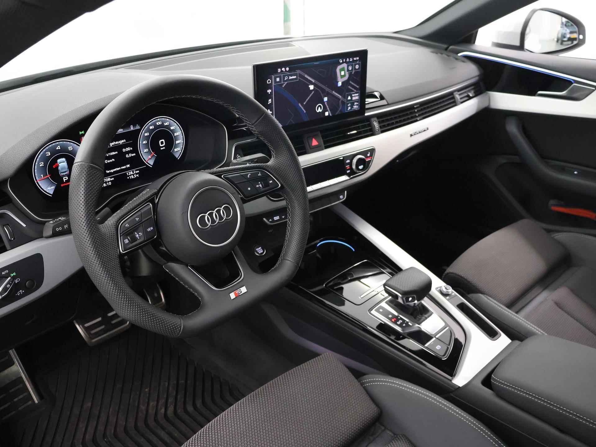 Audi A5 Sportback 40 TFSI quattro S edition Competition 204 PK | S-Line | Panoramadak | Sfeerverlichting | Virtual Cockpit | Keyless Go | Cruise control | Navigatie | - 9/55
