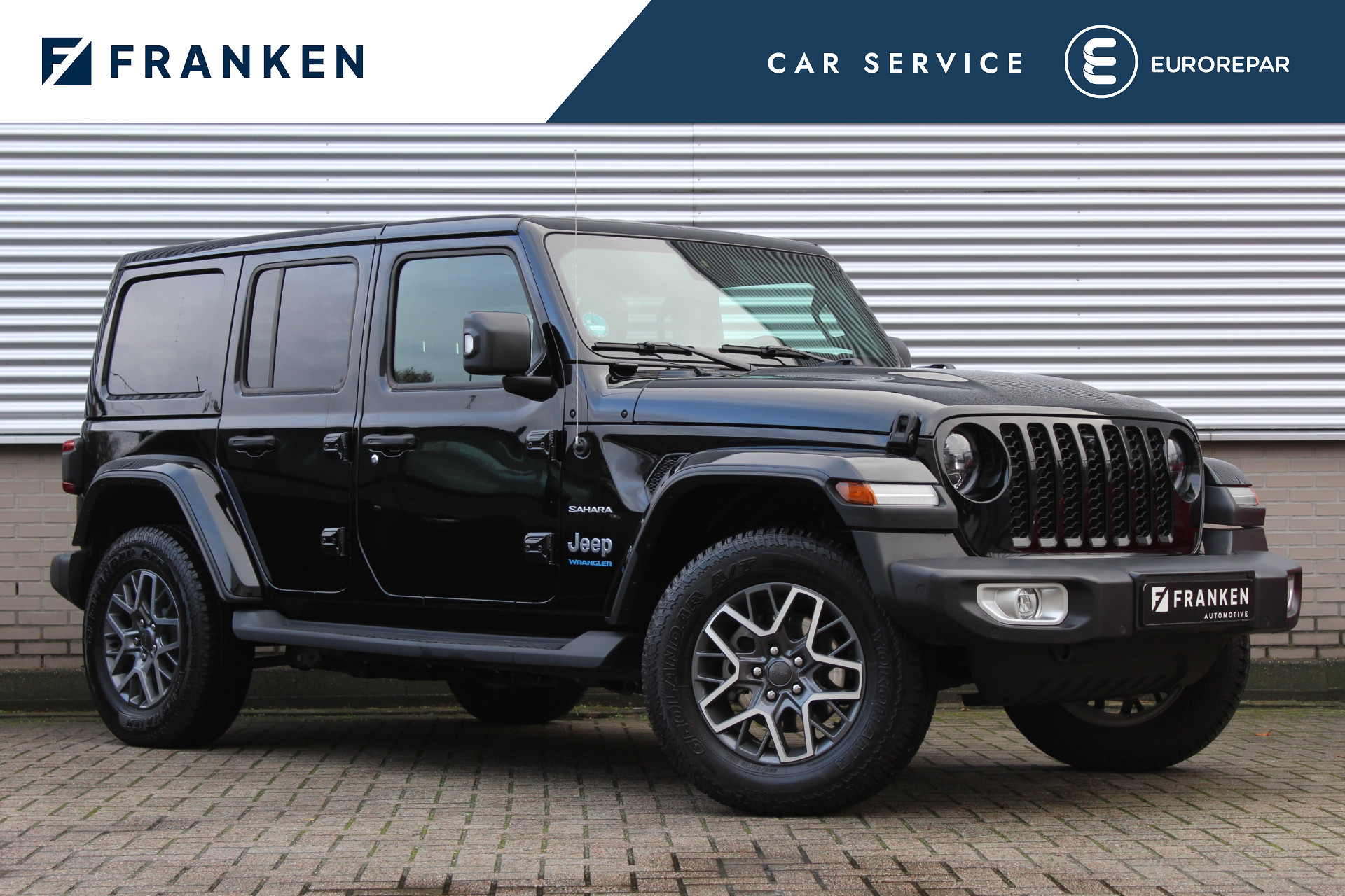 Jeep Wrangler 4xe 380 Sahara unlimited | Dual Top | Full Options | Alpine | Adaptieve Cruise | BLIS | Leder