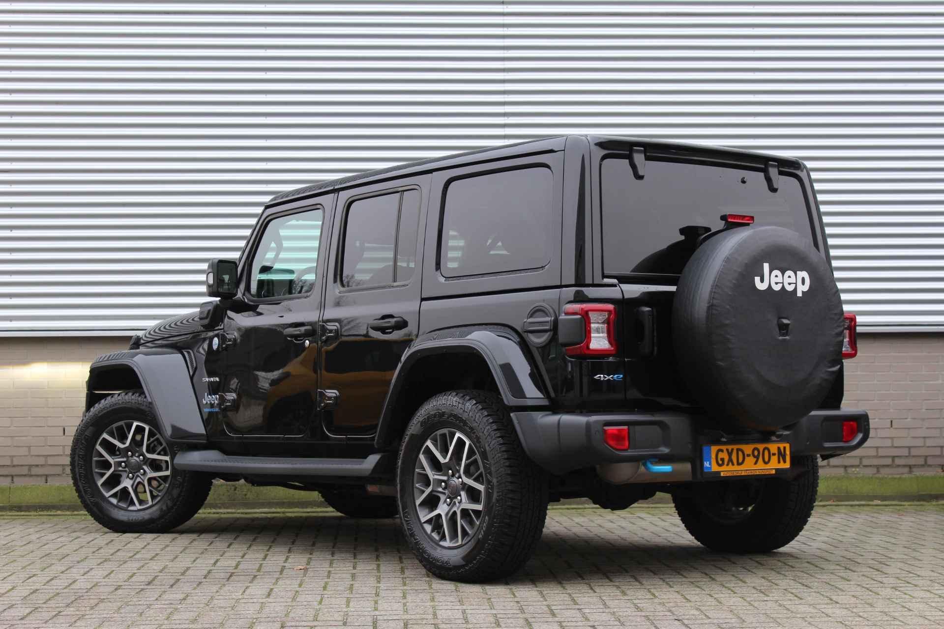 Jeep Wrangler Unlimited 4xe 380 Sahara | Dual Top | Full Options | Alpine | Adaptieve Cruise | BLIS | Leder - 3/55