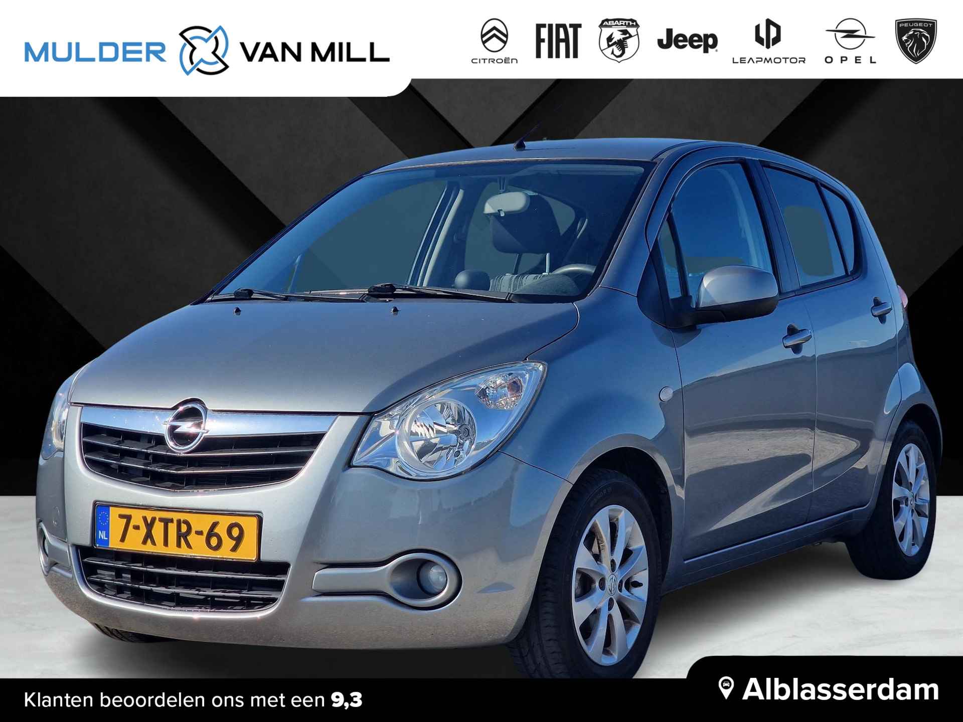 Opel Agila 1.0 68pk Berlin+ |VERHOOGDE INSTAP|AIRCO|ISOFIX|LEDER STUUR|