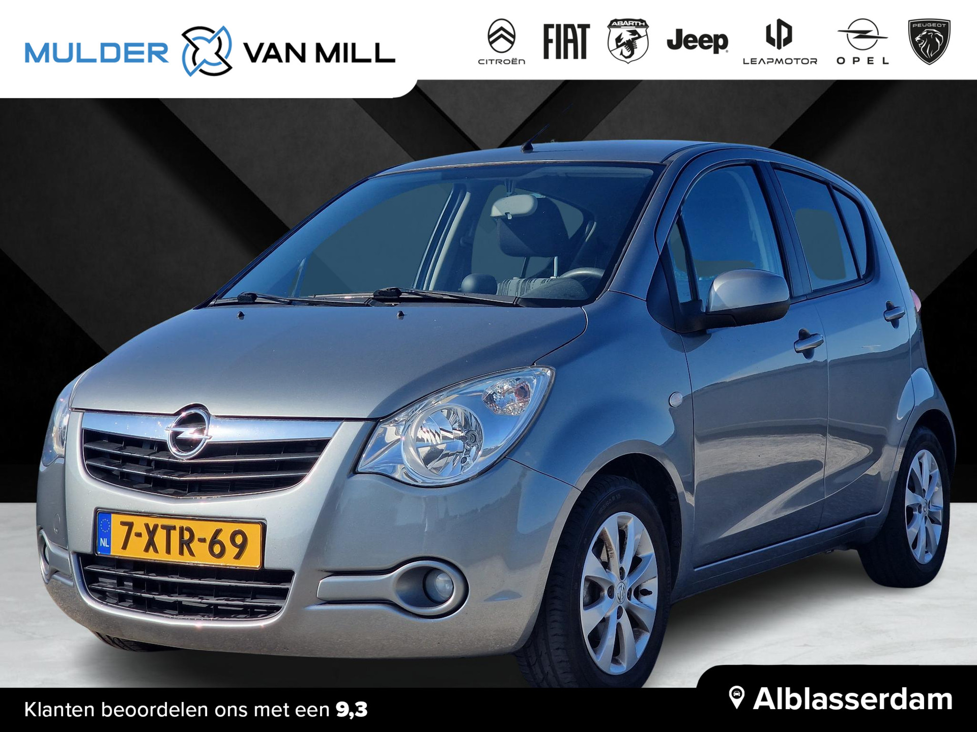 Opel Agila 1.0 68pk Berlin+ |VERHOOGDE INSTAP|AIRCO|ISOFIX|LEDER STUUR|