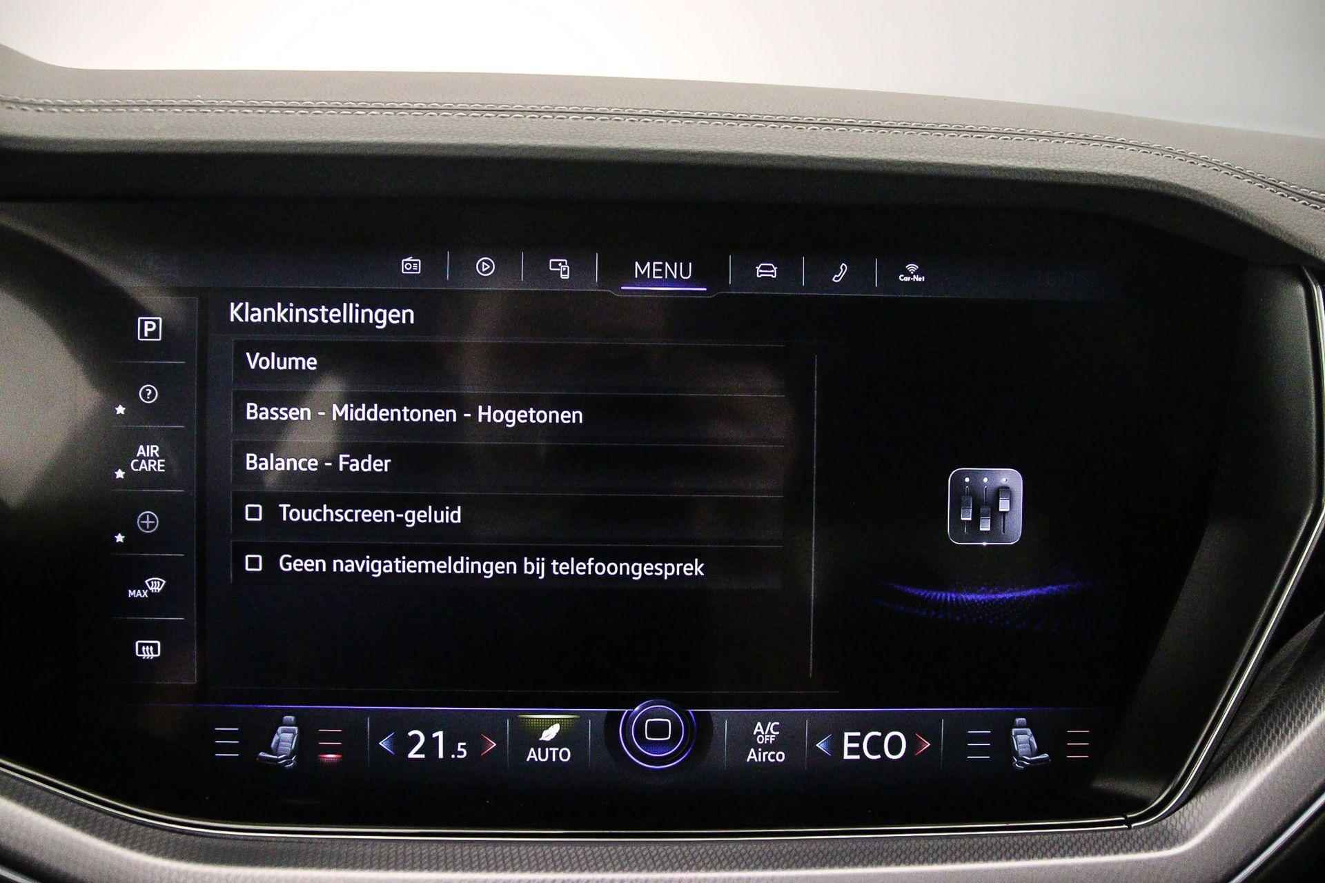 Volkswagen Touareg R 3.0 TSI eHybrid 462pk Tiptronic Trekhaak, Panoramadak, Lederen bekleding, Luchtvering, Achteruitrijcamera, Navigatie, Adaptive cruise control, Elektrische achterklep - 74/99