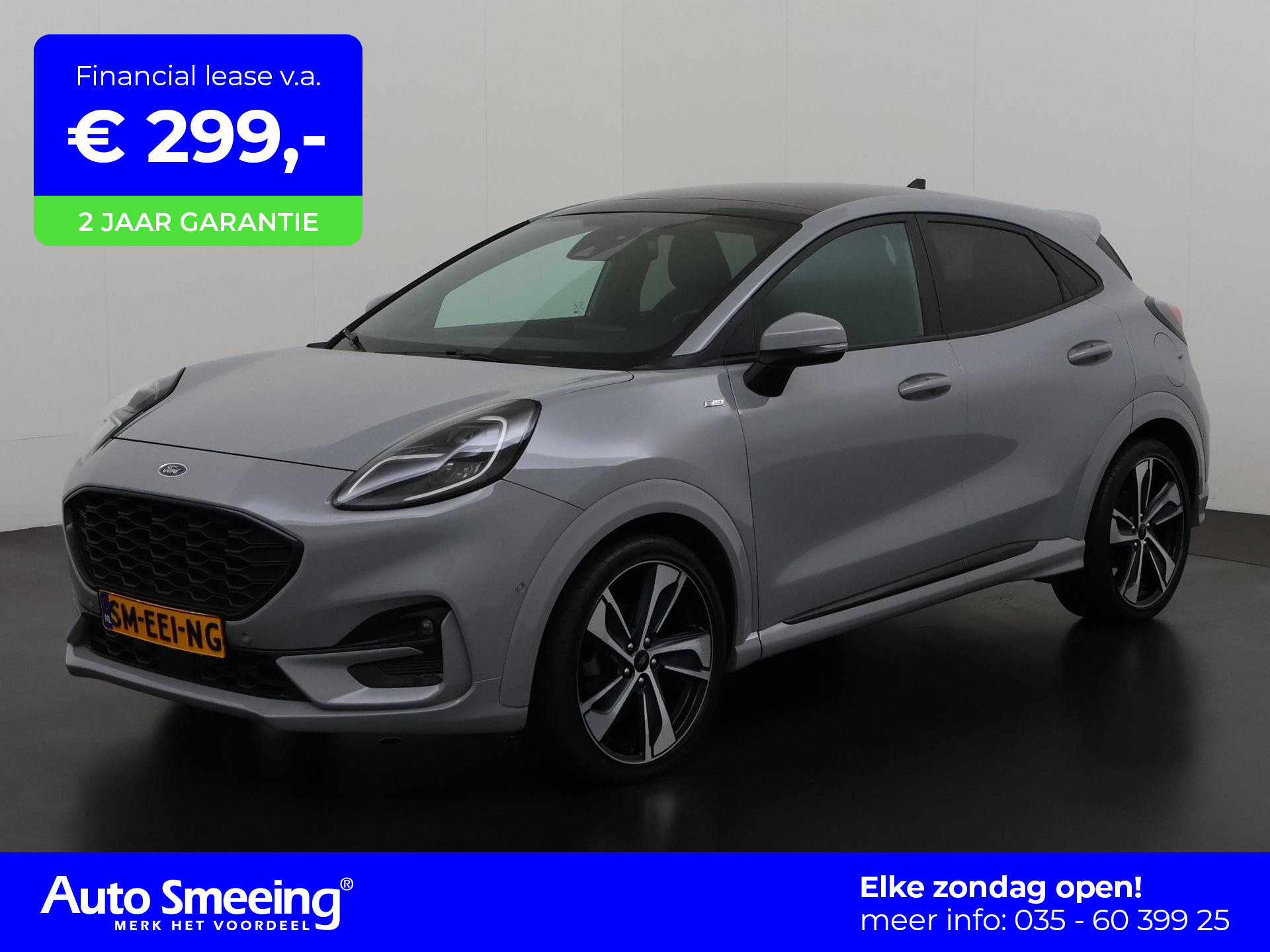 Ford Puma 1.0 EcoBoost Hybrid ST-Line X | 155PK | Schuifdak | Zondag Open!