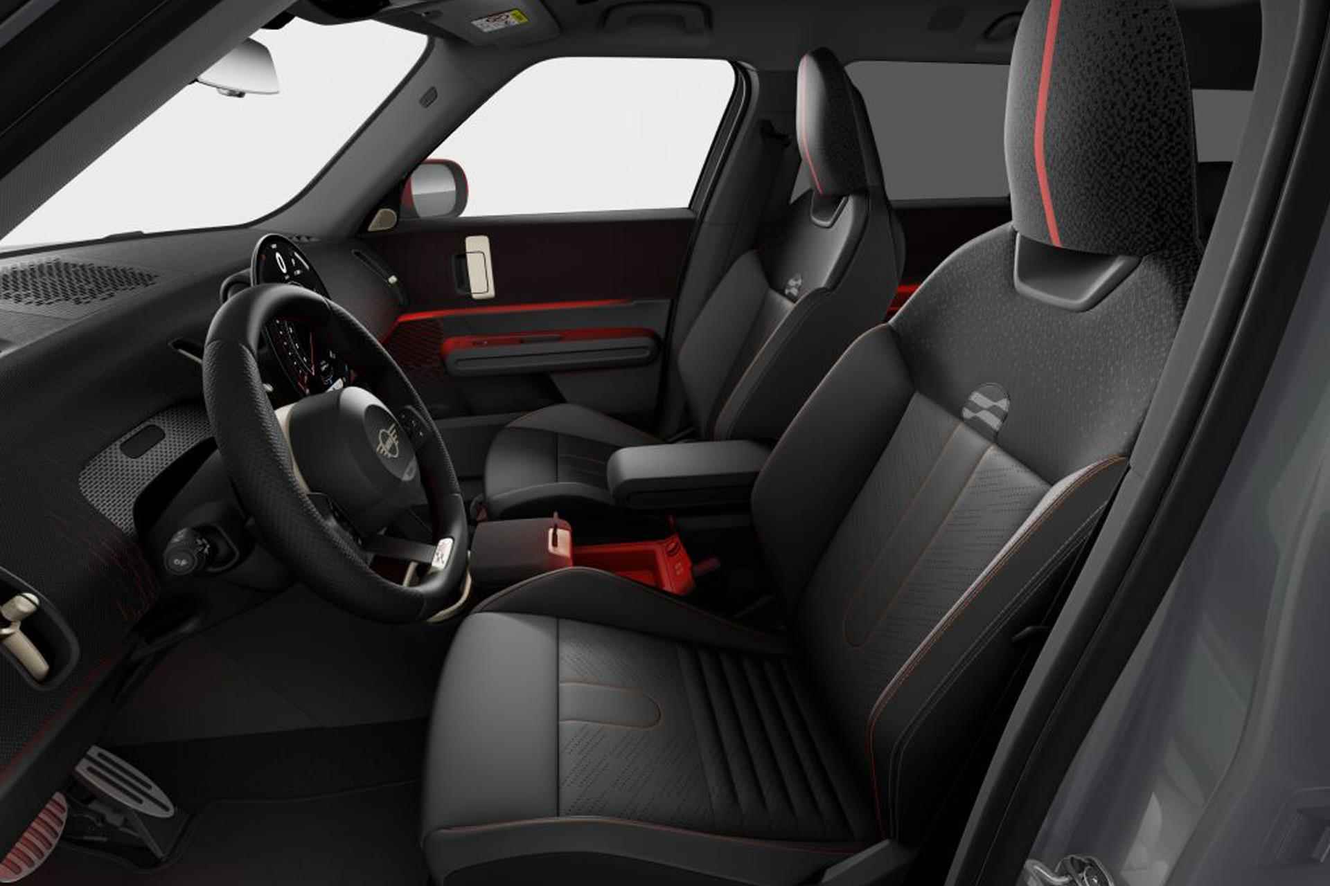 MINI Countryman Electric SE ALL4 John Cooper Works 66.5 kWh | Pakket XL | Dak en spiegelkappen in Chili Red - 4/6