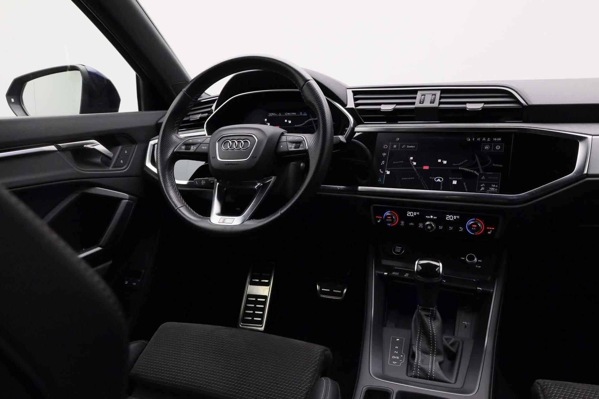 Audi Q3 45 TFSI e 245PK S-tronic S edition / S-Line | Pano | Leder/alcantara | Stoelverwarming | Camera | Navi | ACC | Keyless - 25/43