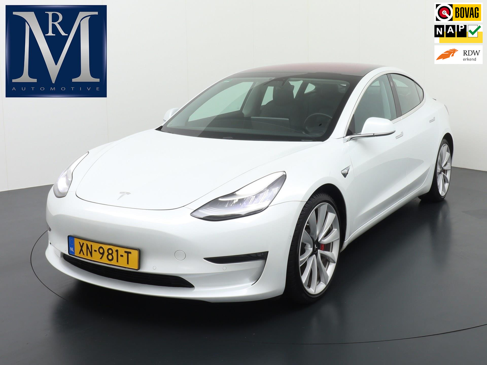 Tesla Model 3 Performance 75 kWh | ENHANCHED AUTOPILOT | CAMERA | STOELVERW. V + A | LEDER | bij viaBOVAG.nl