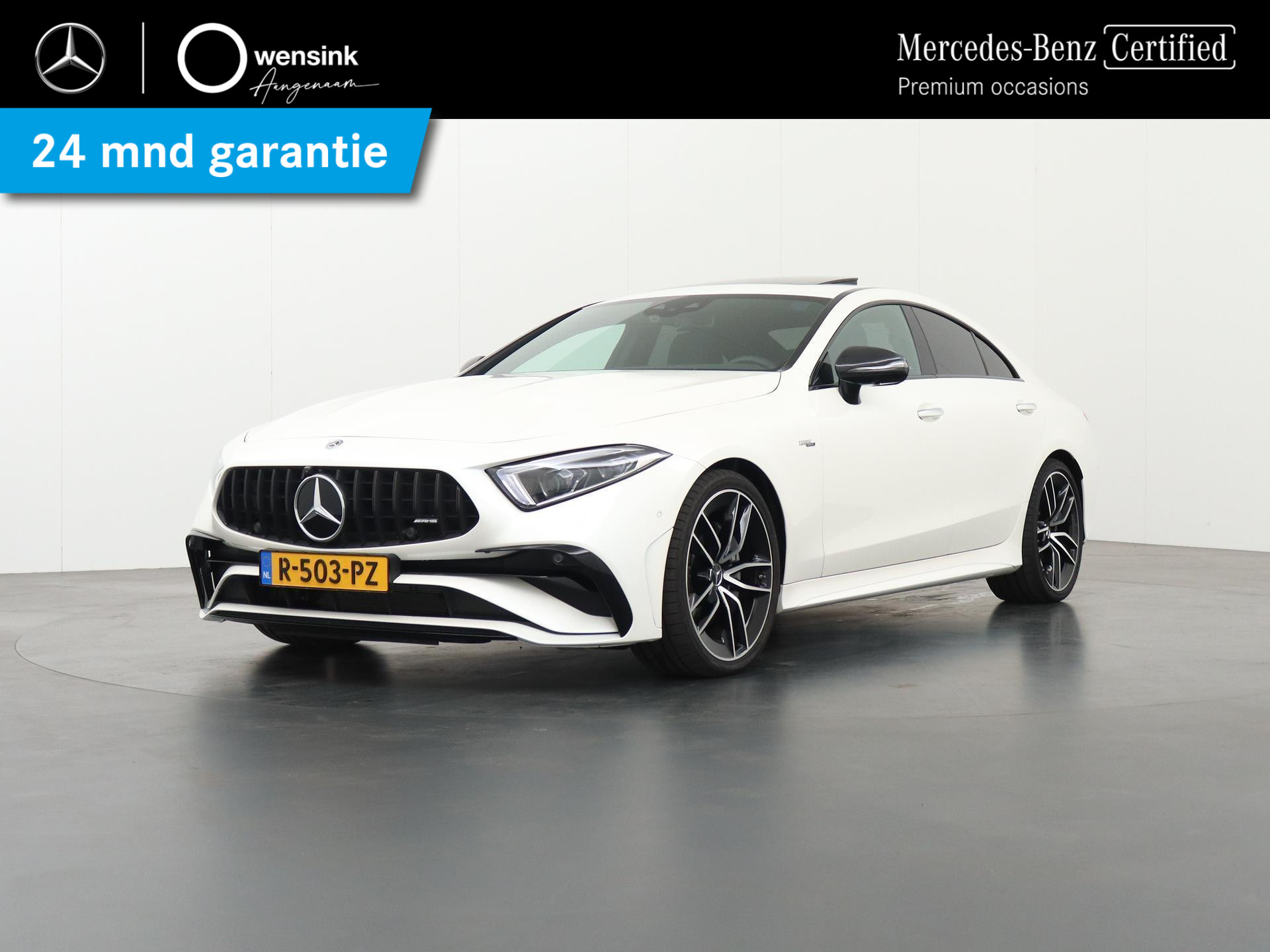 Mercedes-Benz CLS-klasse 53 AMG 4MATIC+ Premium Plus | Schuifdak | Carbon in&exterieur | Nightpakket incl. 20'' | Burmester sound | Multibeam led | 360 camera | Sfeerverlichting | Anti diefstal pakket | Head-up display |