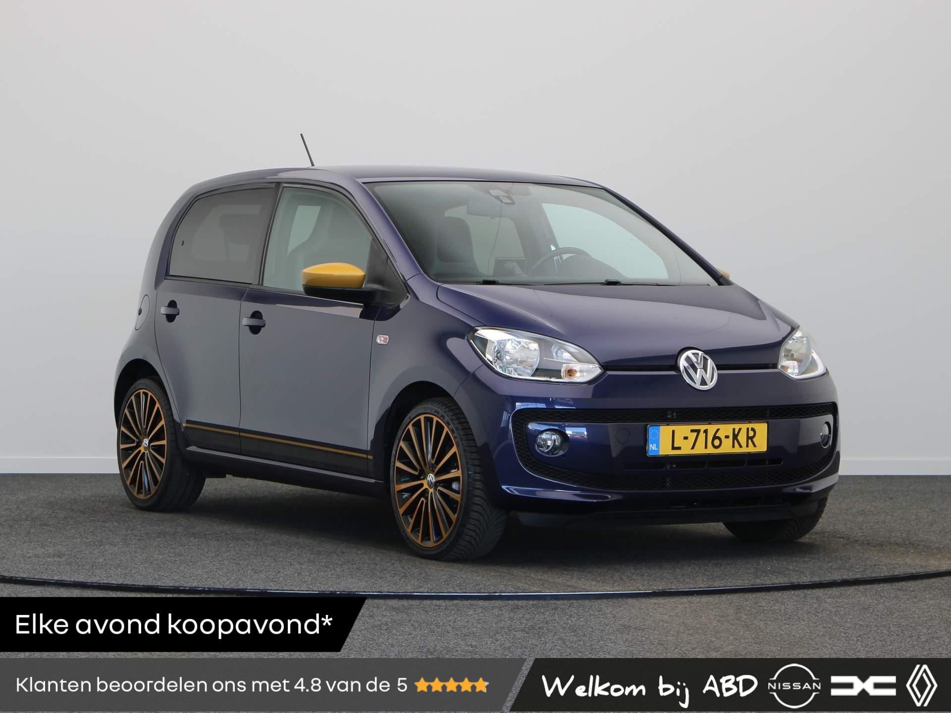 Volkswagen Up! 1.0 high up! 'Special up!' BlueMotion | Unieke uitvoering! | Gouden accenten | Fender audio | Stoelverwarming |