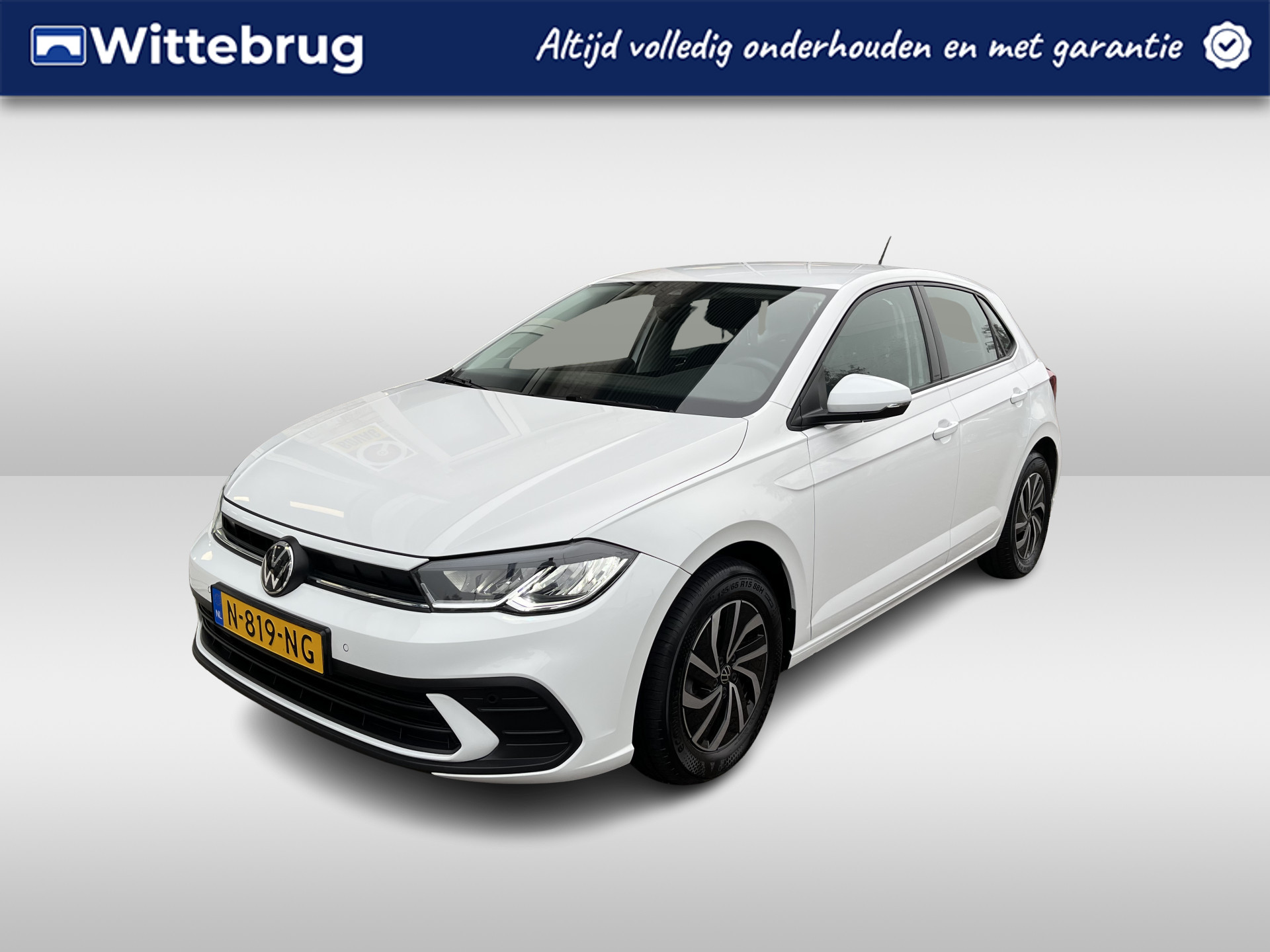 Volkswagen Polo 1.0 TSI DSG Life / AUTOMAAT/ CAMERA/ PARK. SENSOREN/ LED/ KEYLESS/ STOELVERWARM./ VIRTUAL COCKPIT/ ADAPT. CRUISE/ APP-CONNECT/ CLIMA/ DAB/ 15" LMV