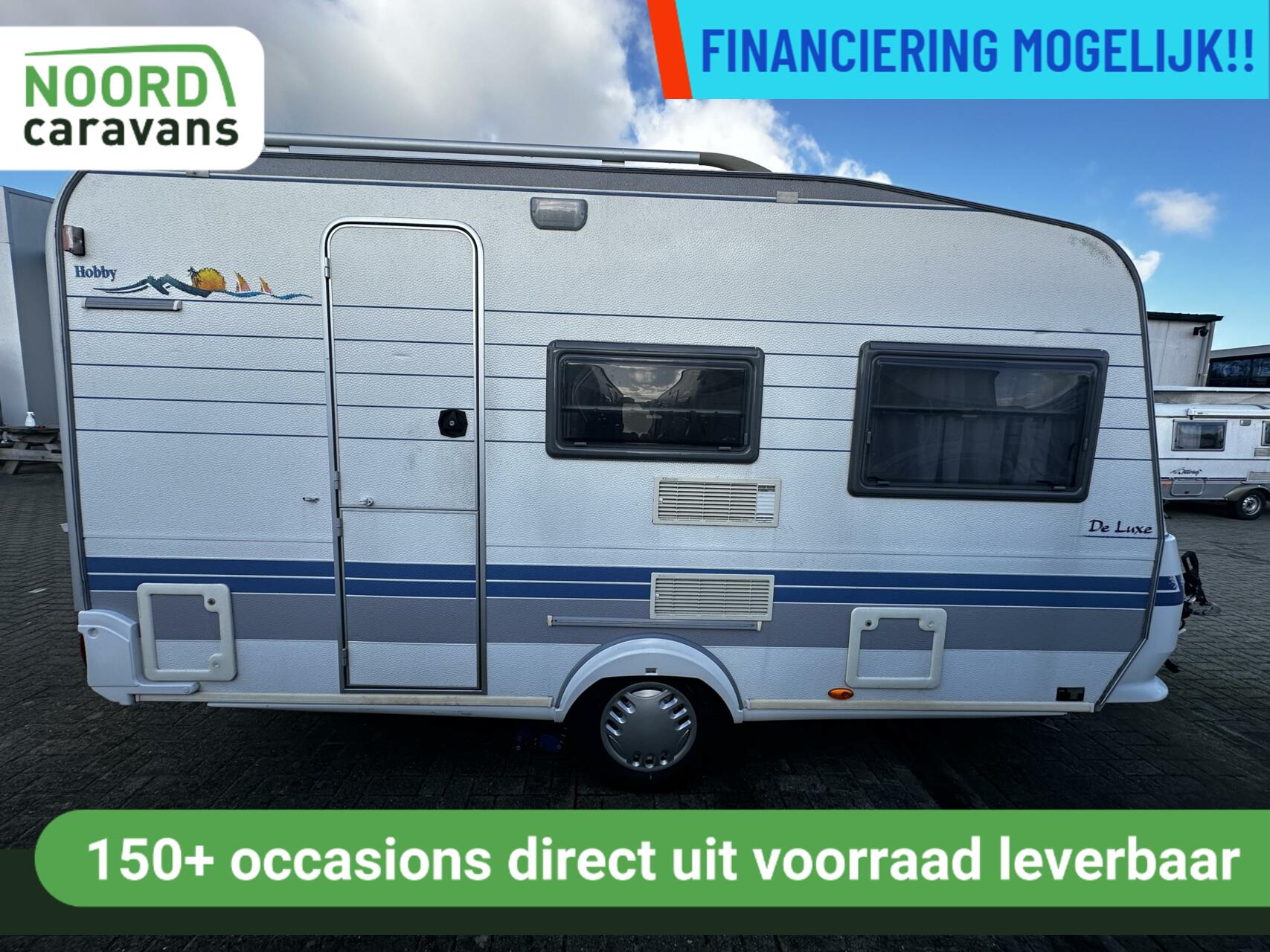 Hobby 400 SF DE LUXE DWARSBED,TOILET,TREINZIT, FIETSENDRAGER