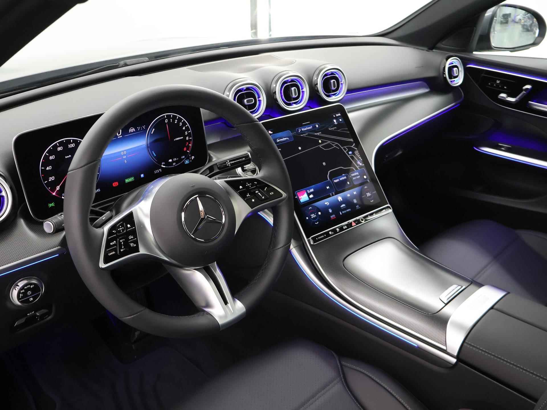 Mercedes-Benz C-klasse Estate 300 e AMG Line | Achteruitrijcamera | Memory pakket | Panoramaschuifdak | Sfeerverlichting | Stoelverwarming - 5/48