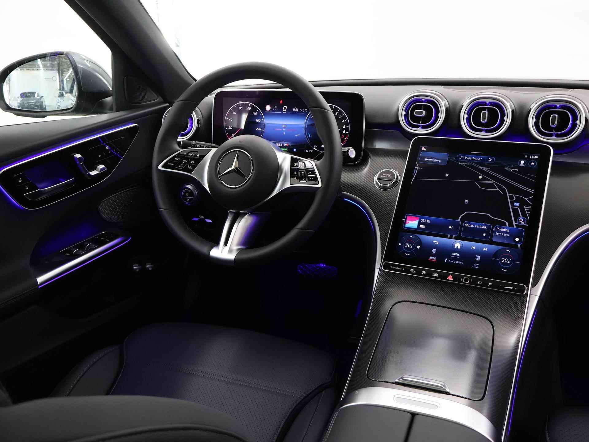 Mercedes-Benz C-klasse Estate 300 e AMG Line | Achteruitrijcamera | Memory pakket | Panoramaschuifdak | Sfeerverlichting | Stoelverwarming - 7/48